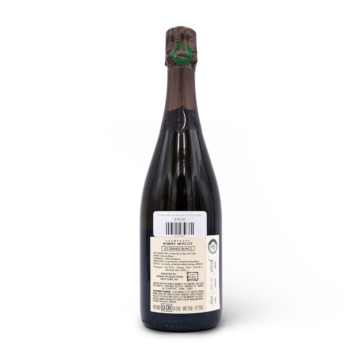 NV Robert Moncuit Extra Brut Les Grands Blancs 750mL