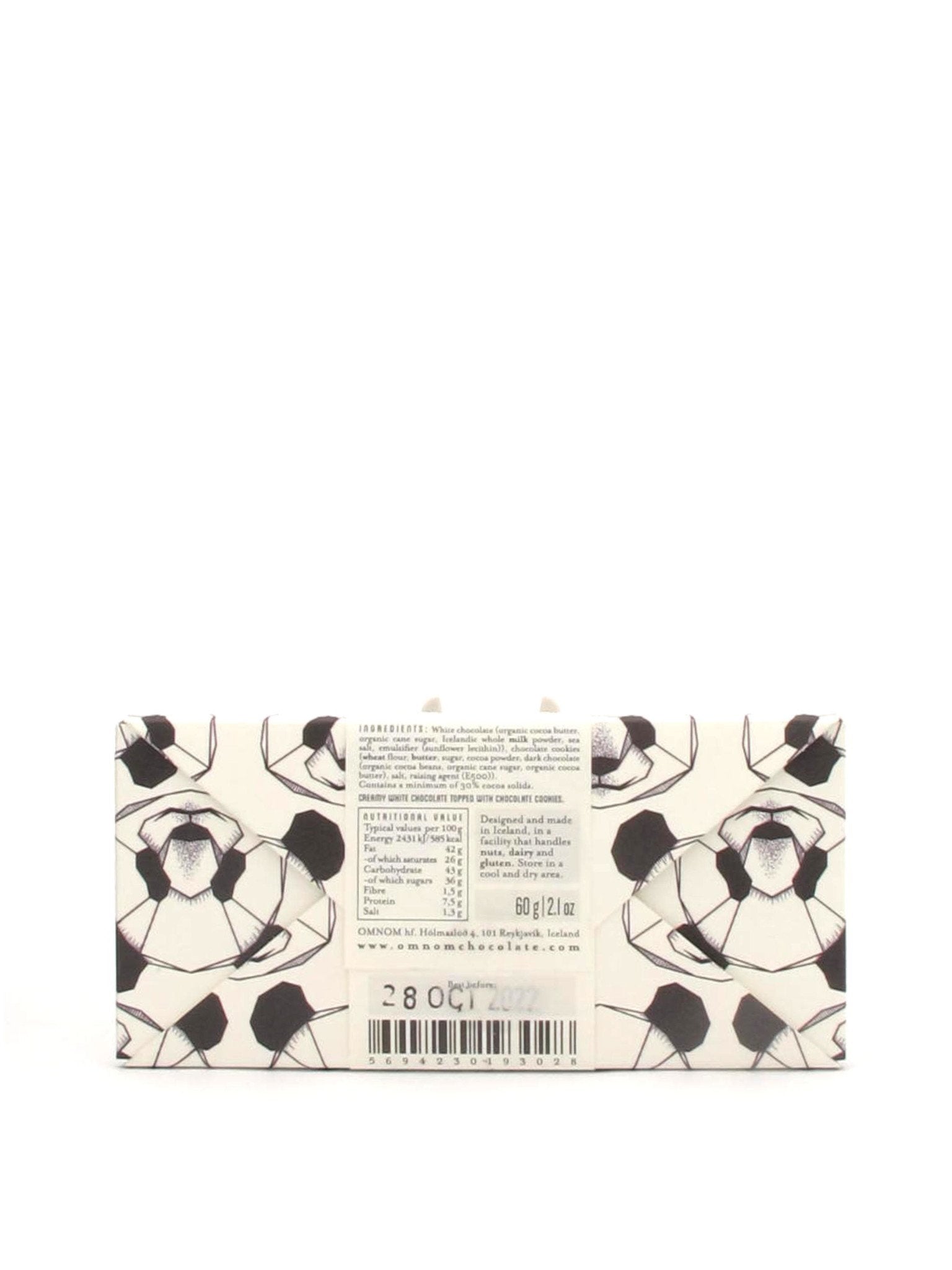 OmNom Cookies + Cream Bar 60g