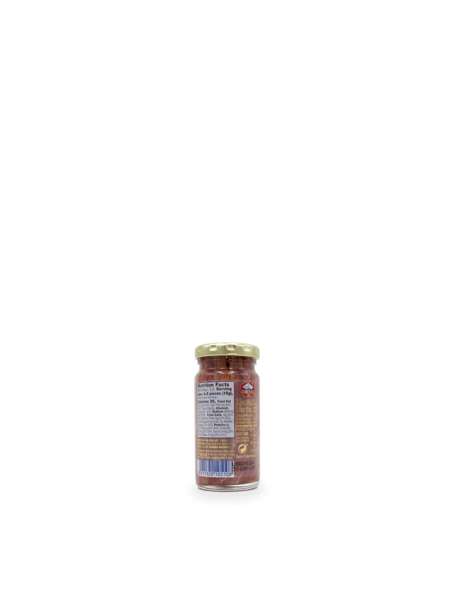 Ortiz Anchovy Fillet Jars 95g