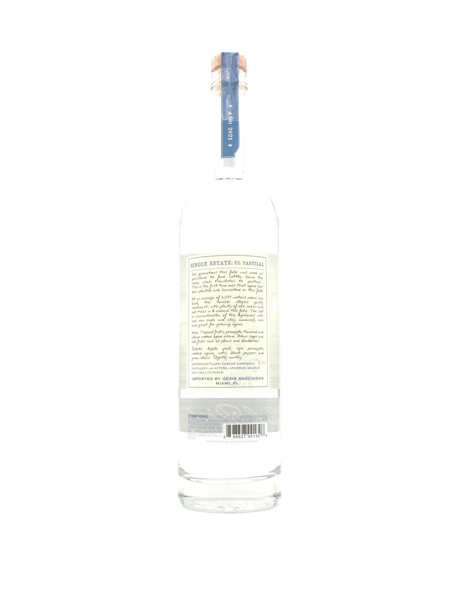 Tequila Ocho Plata 750mL