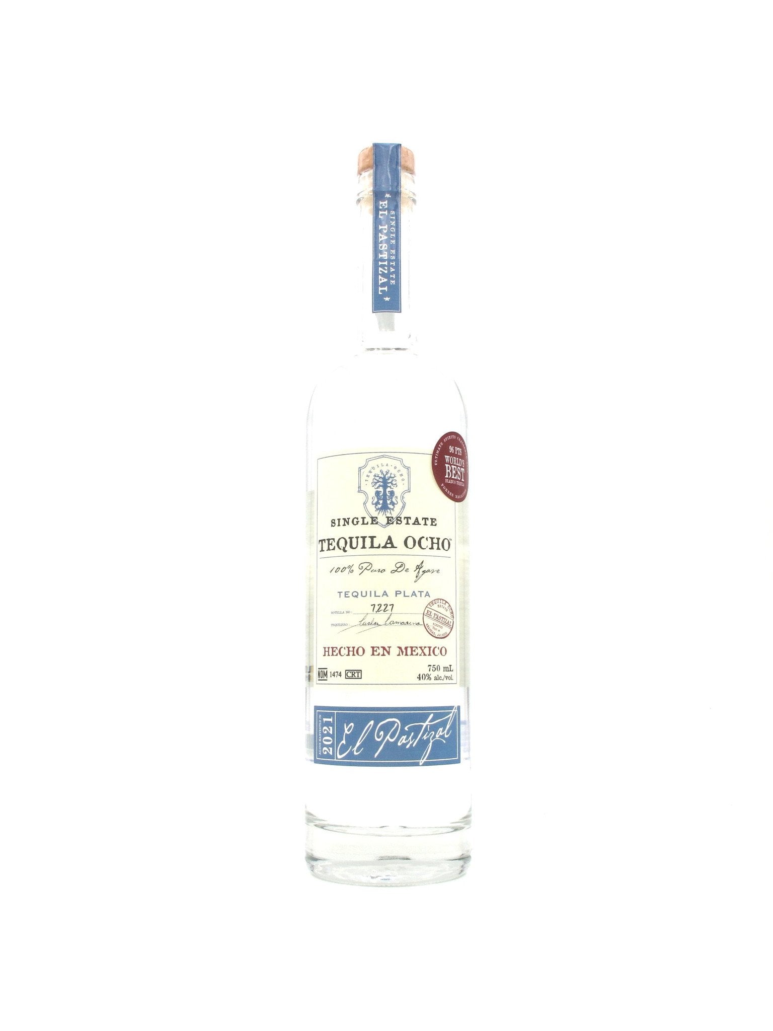 Tequila Ocho Plata 750mL