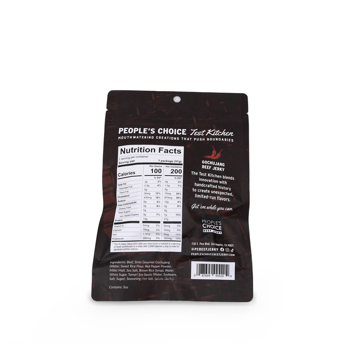 People's Choice Beef Jerky Test Kitchen Gochujang 2.0