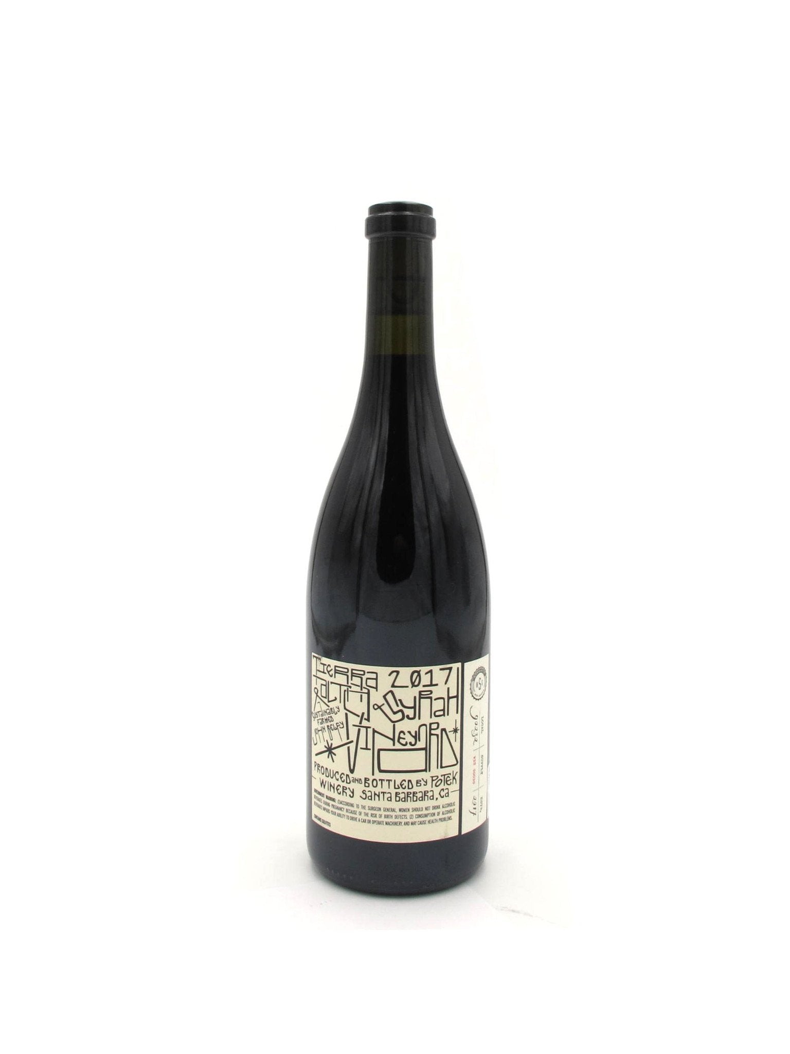 2017 Potek Winery Syrah Tierra Alta Vineyard 750mL