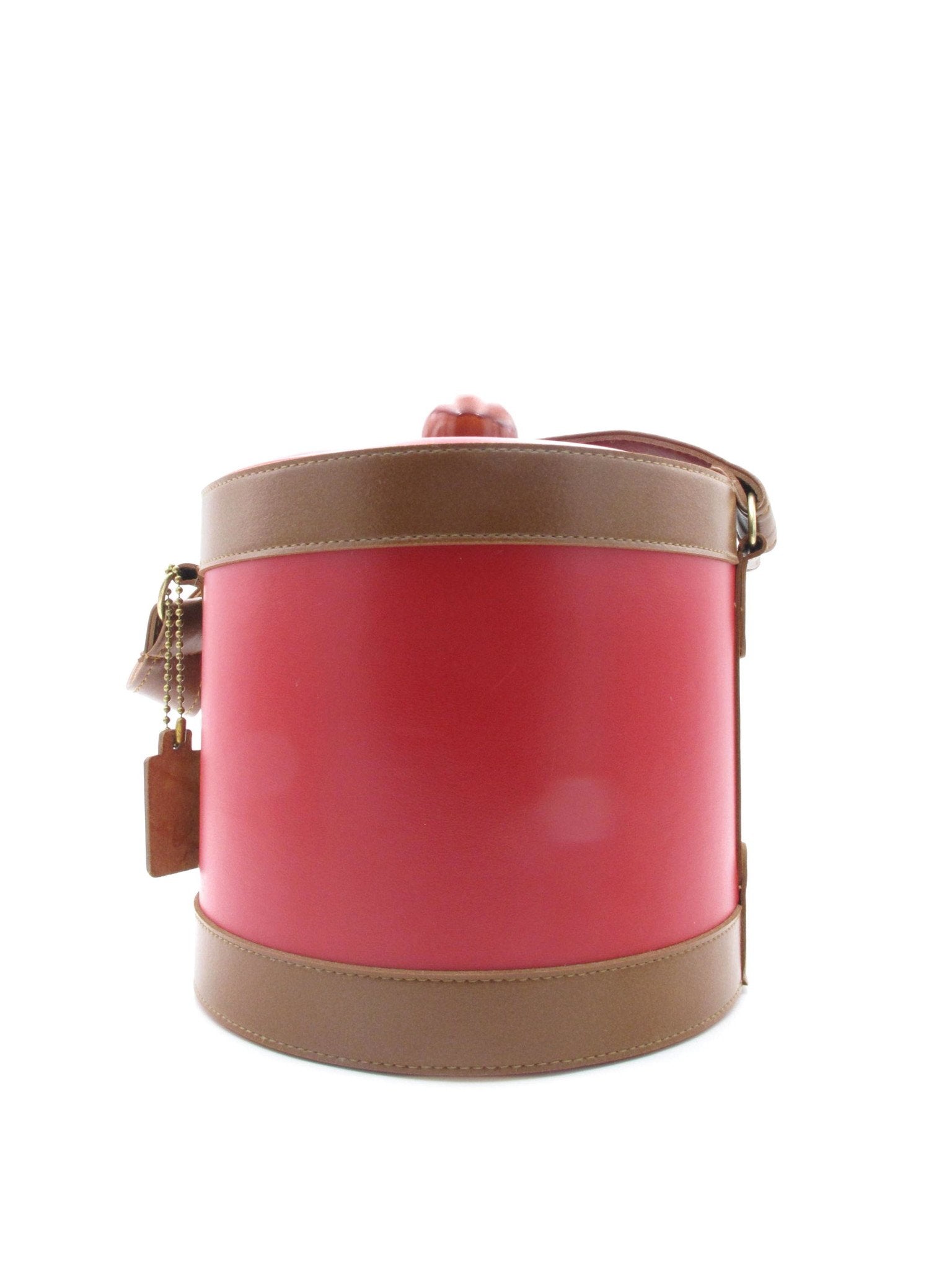 Vintage Georges Briard Red Vinyl Ice Bucket