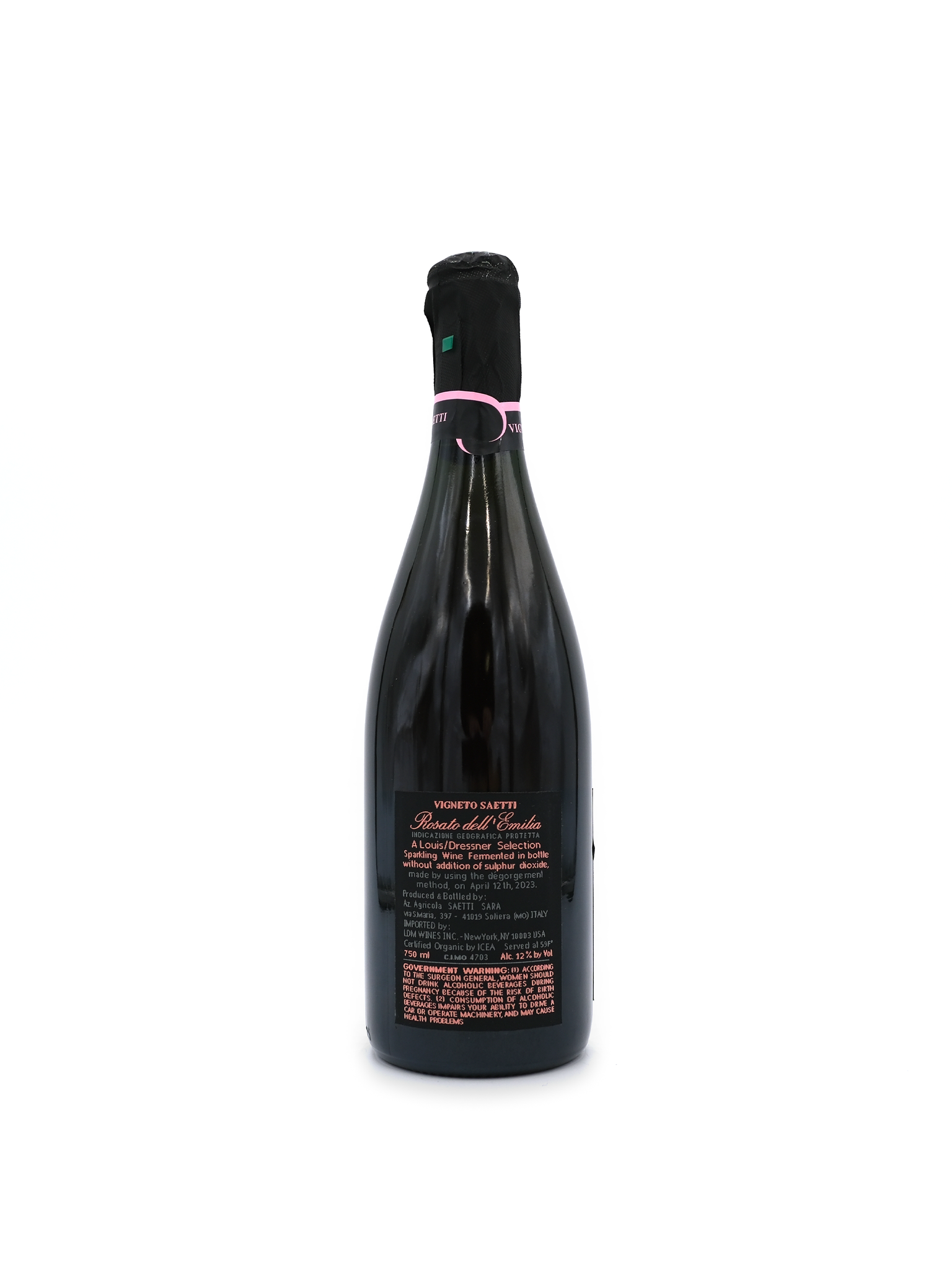 2022 Saetti Il Cadetto Rosato Emilia Fizzante 750ml