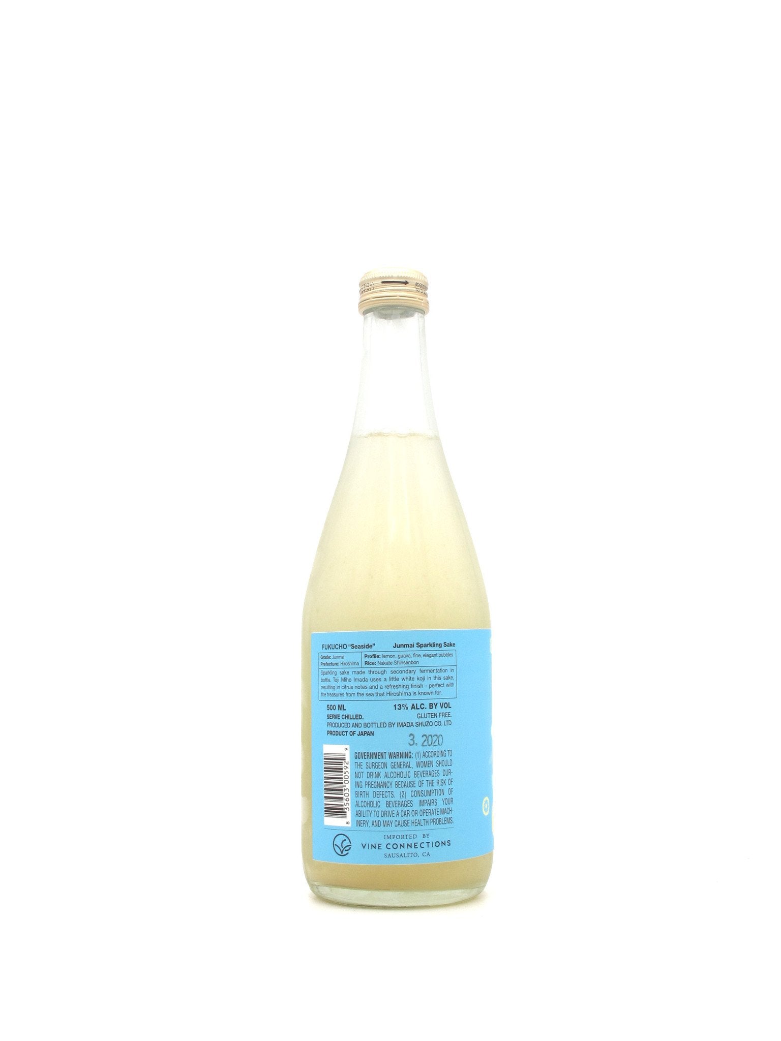 Fukucho Seaside Sparkling Junmai 500ml