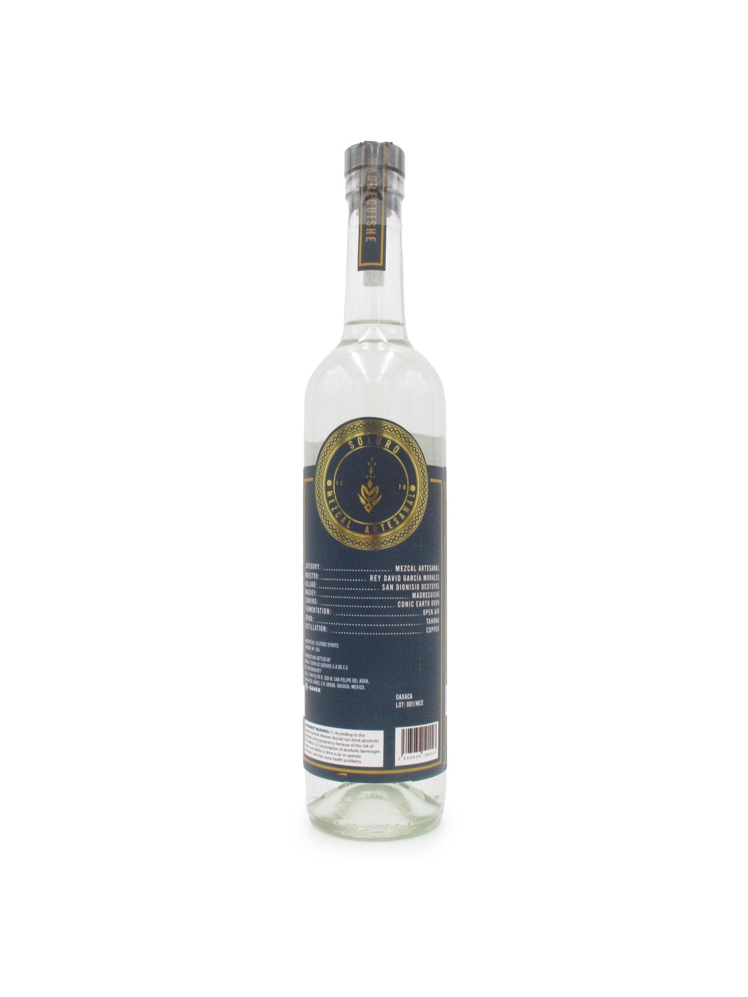 Soluro 1610 Madrecuishe Mezcal 750ml