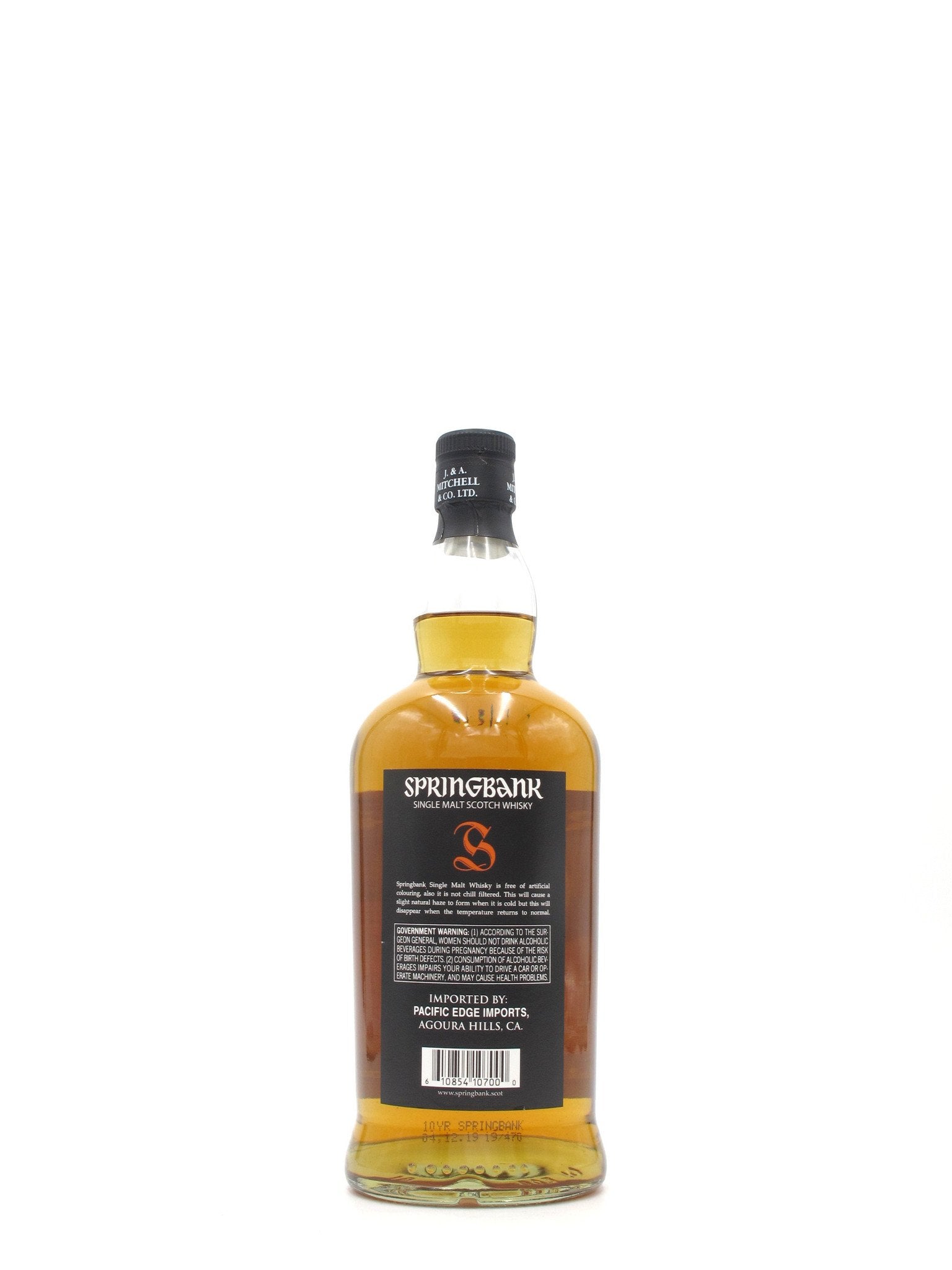 Springbank 10 Year Single Malt Scotch 700mL