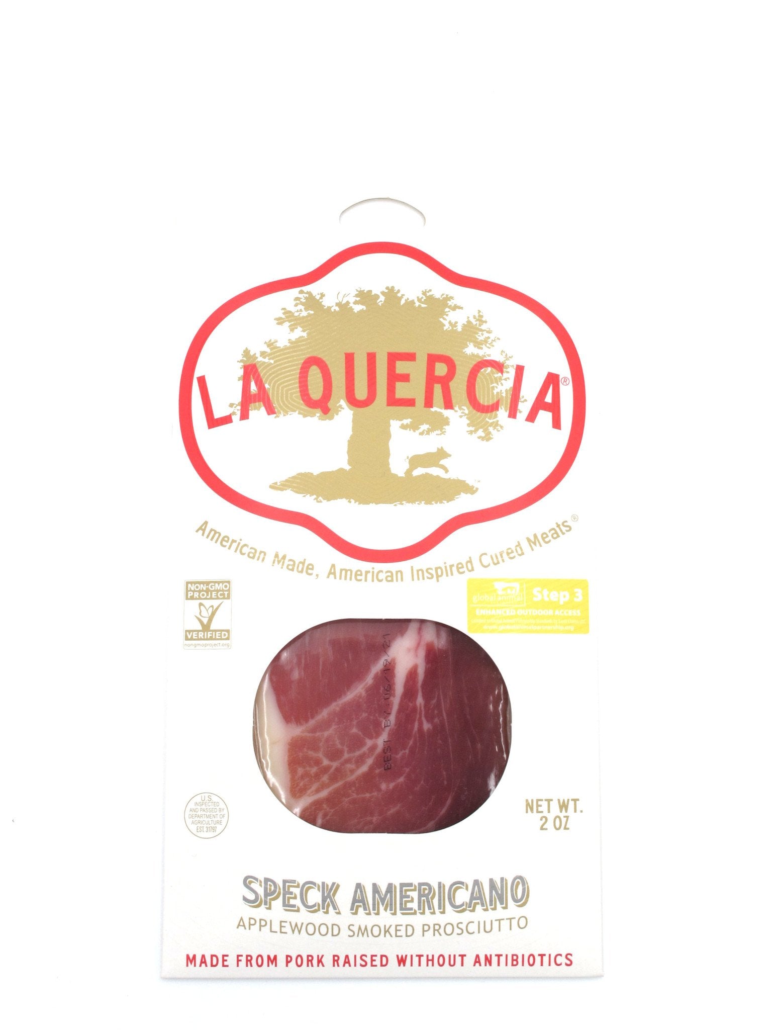 La Quercia Sliced Speck Americano 2oz