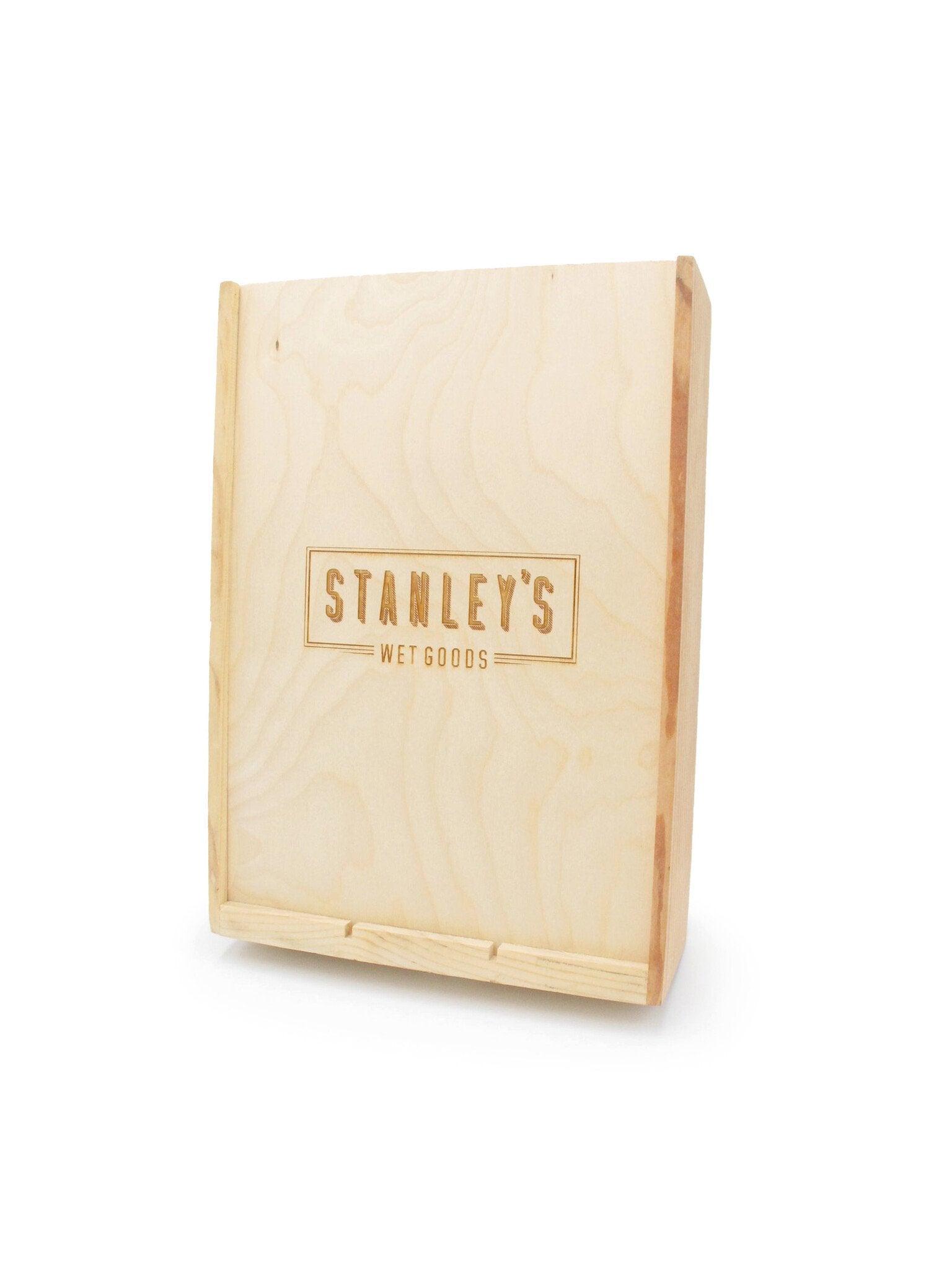 Gift Box wood three-bottle box (smaller)