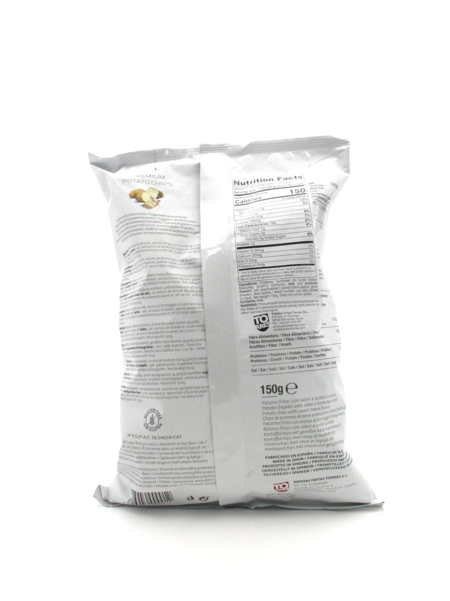 Torres Potato Chips Cured Cheese 150g