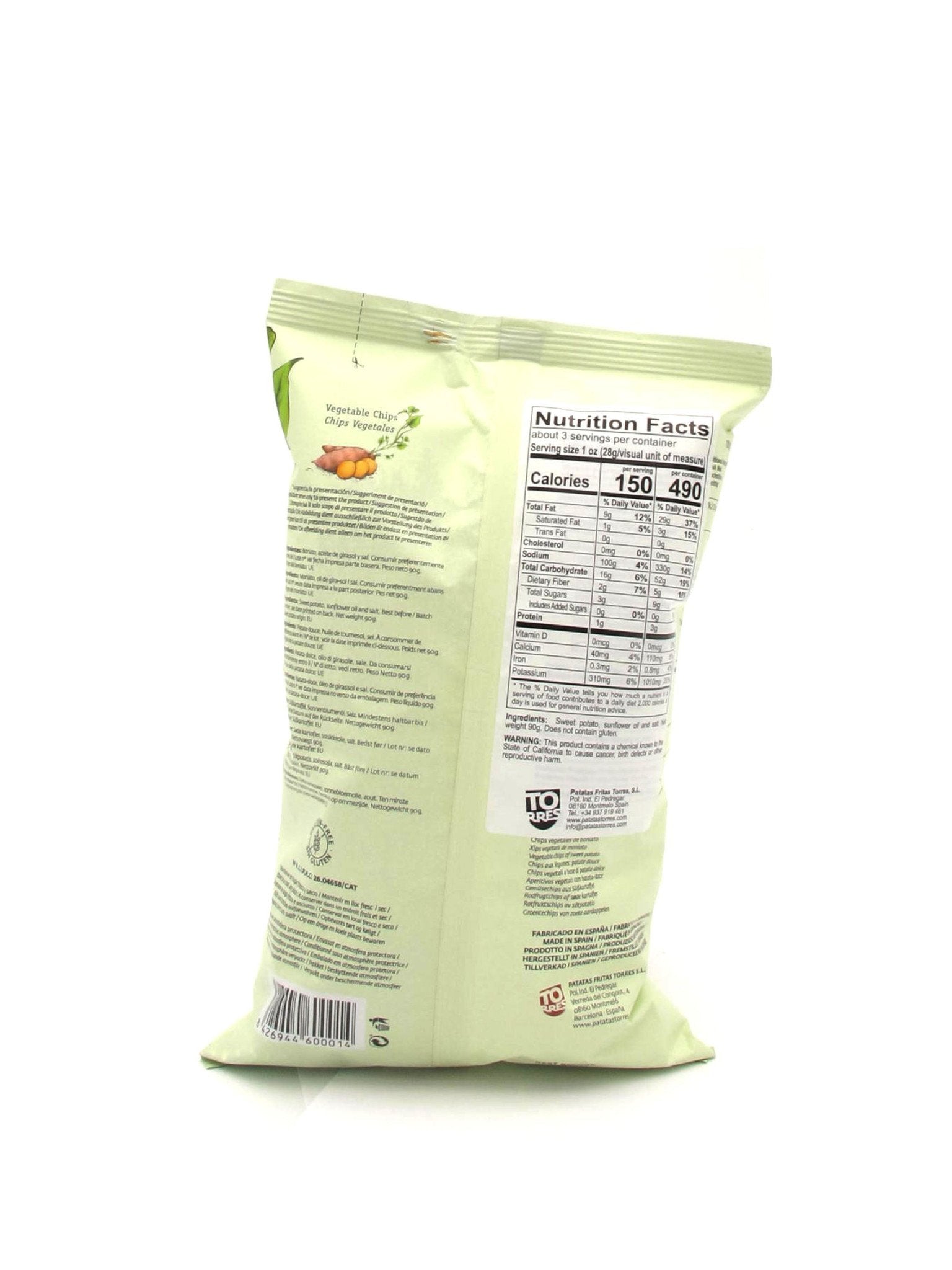 Torres Veggie Chips Sweet Potato 90g