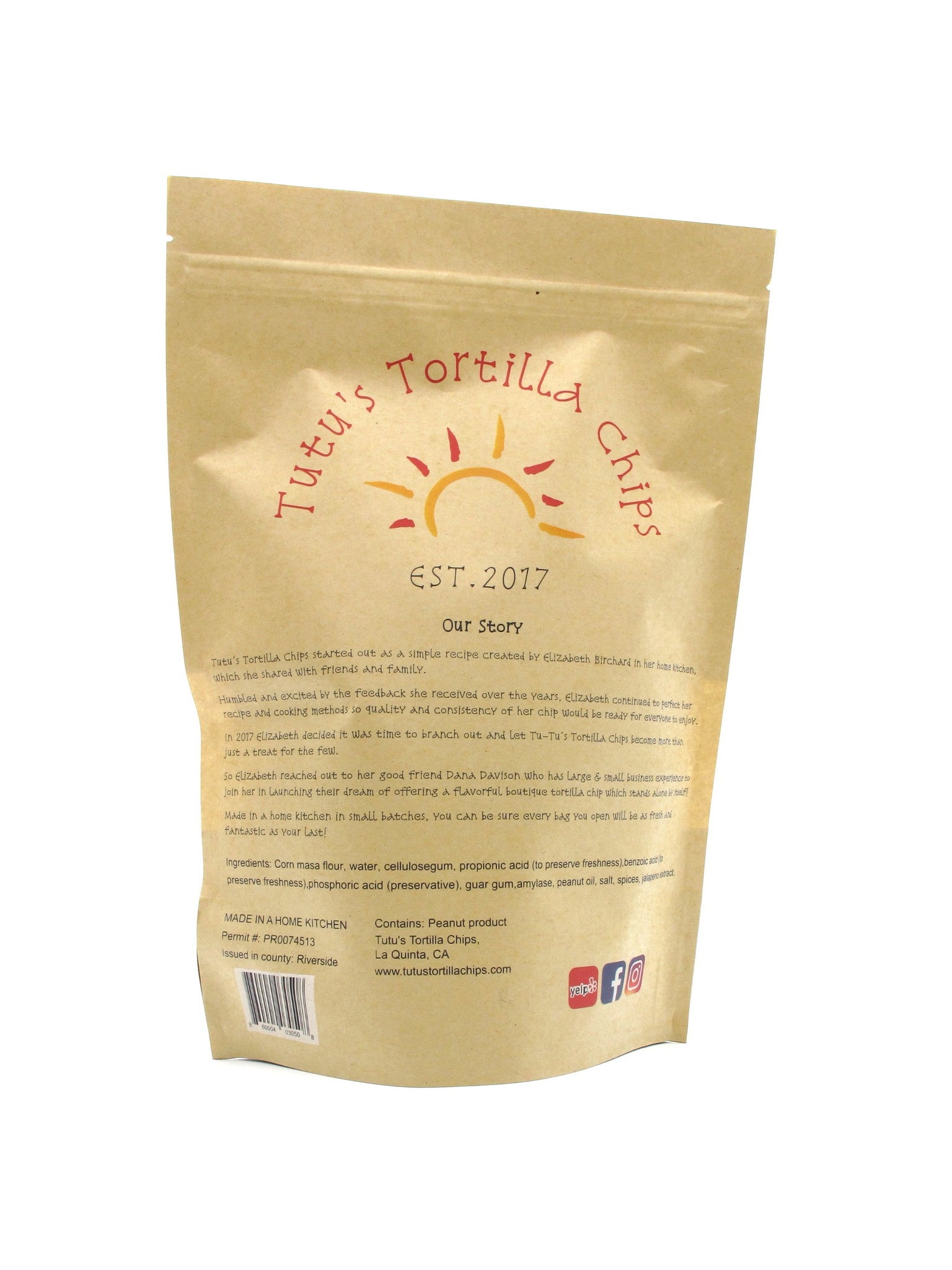 Tutu's Tortilla Chips Original 10oz
