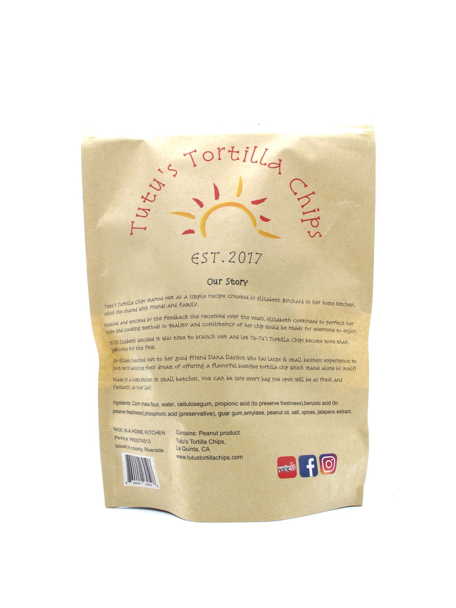 Tutu's Tortilla Chips Cinnamon & Sugar 10oz