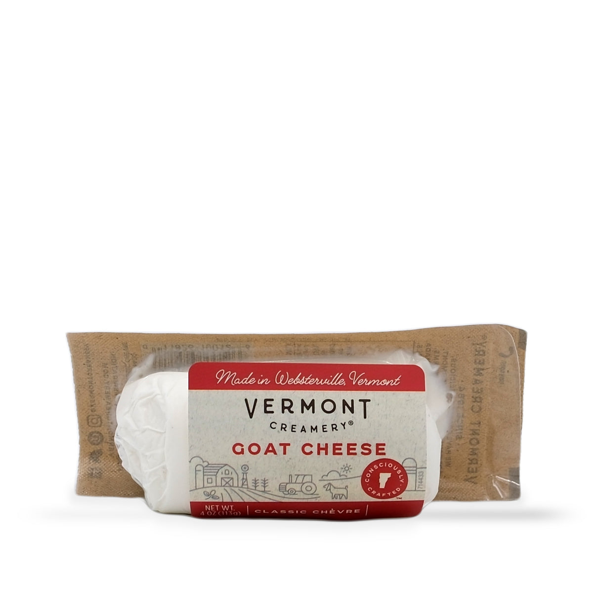 Vermont Creamery Classic Chevre Goat Cheese 4oz/113g