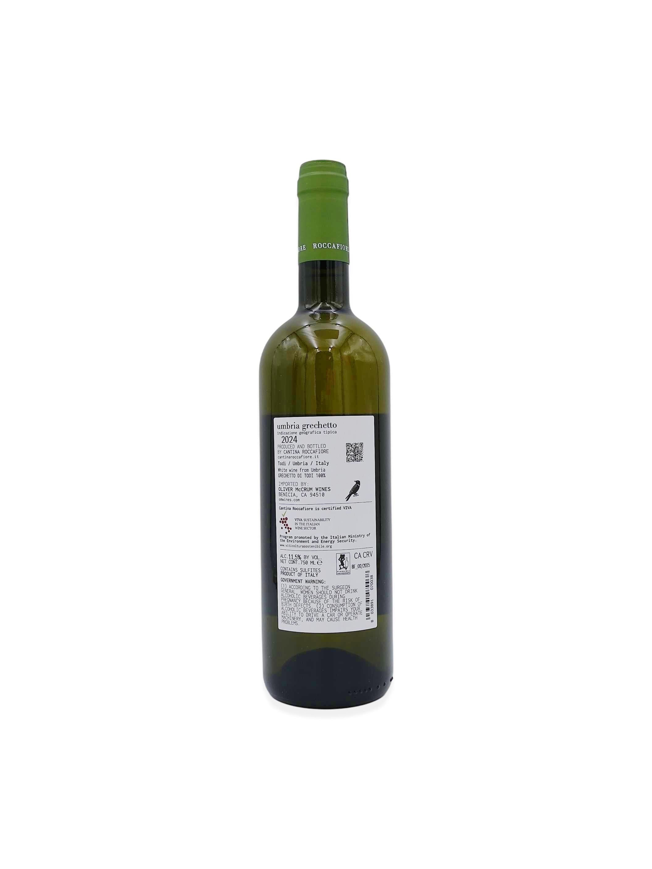 2024 Cantina Roccafiore Umbria Grechetto Fiordaliso 750mL