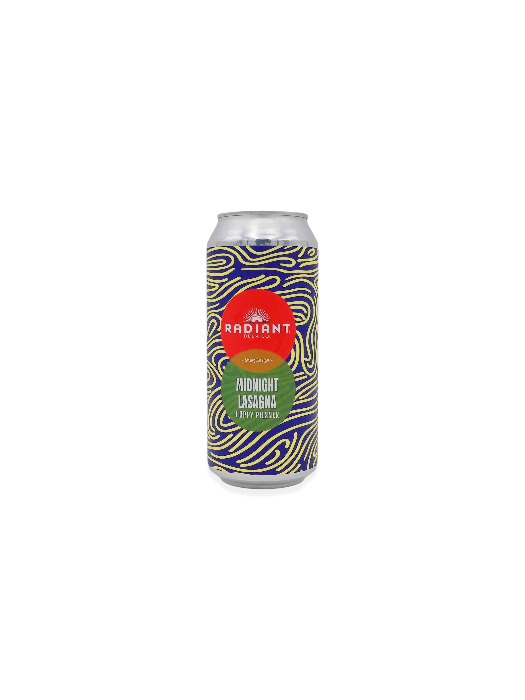 Radiant Beer Co. 'Midnight Lasagna' Italian-Style Pilsner 16oz