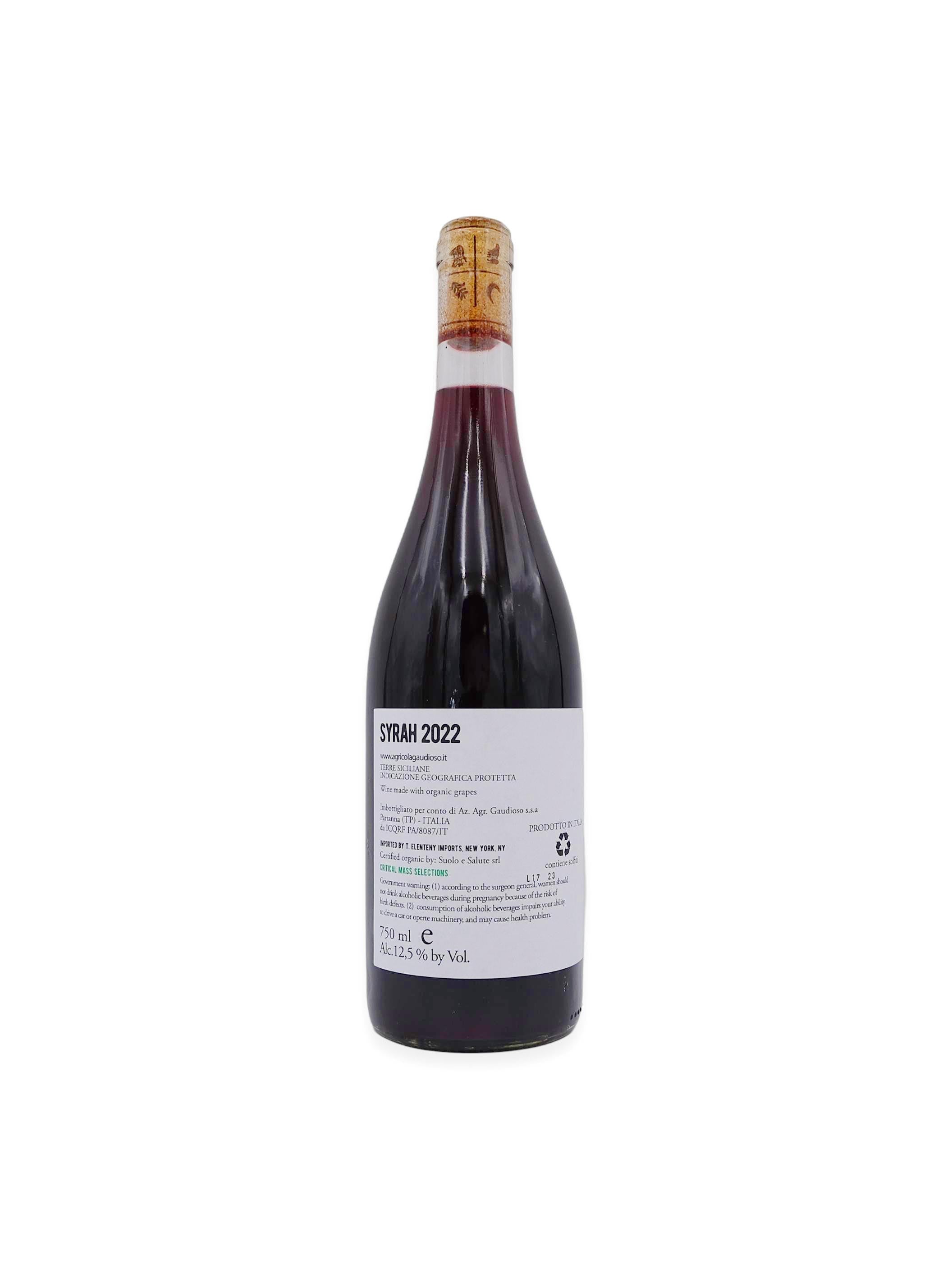 2022 Azienda Agricola Gaudioso Syrah 750mL