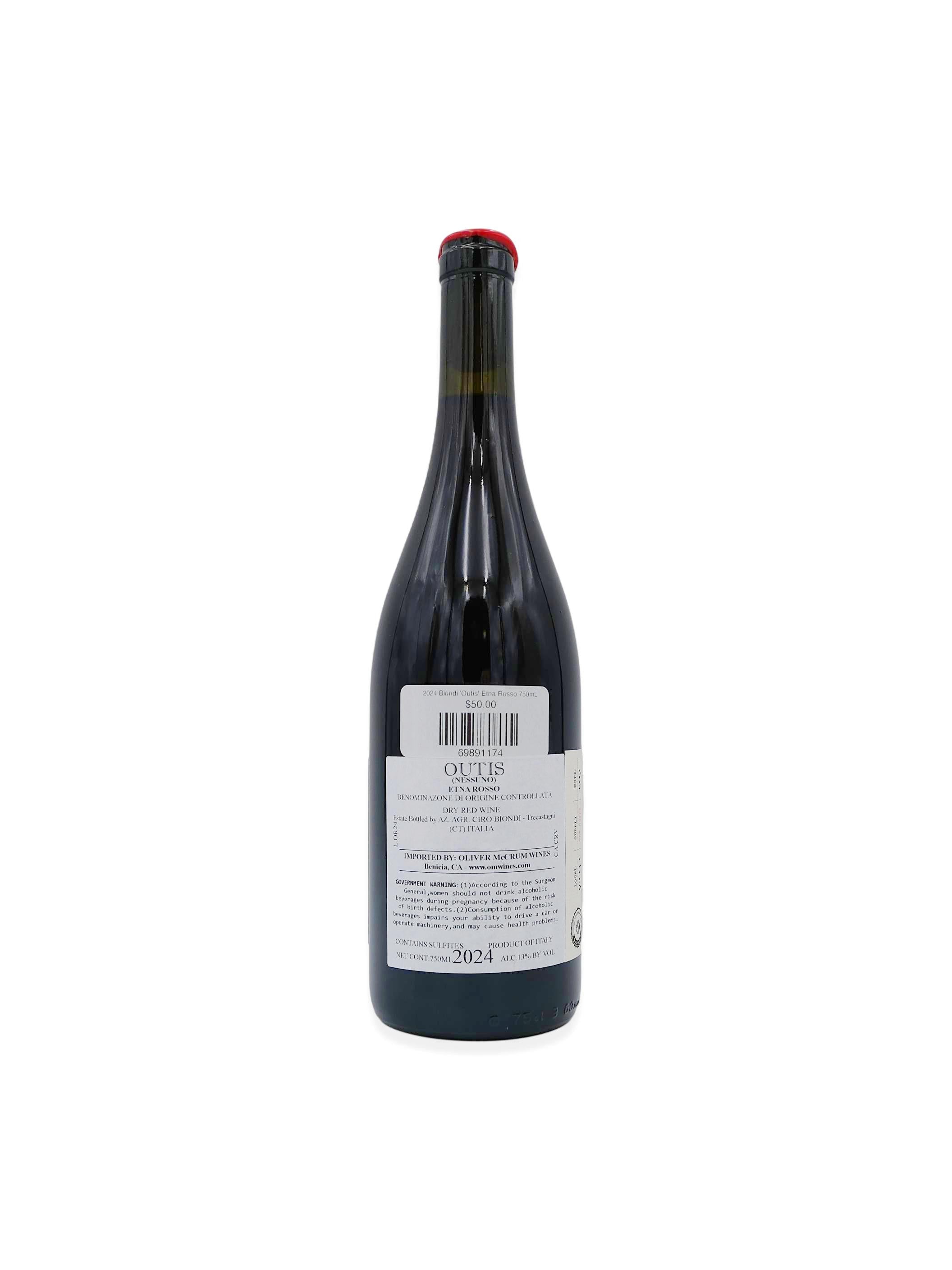 2024 Biondi 'Outis' Etna Rosso 750mL