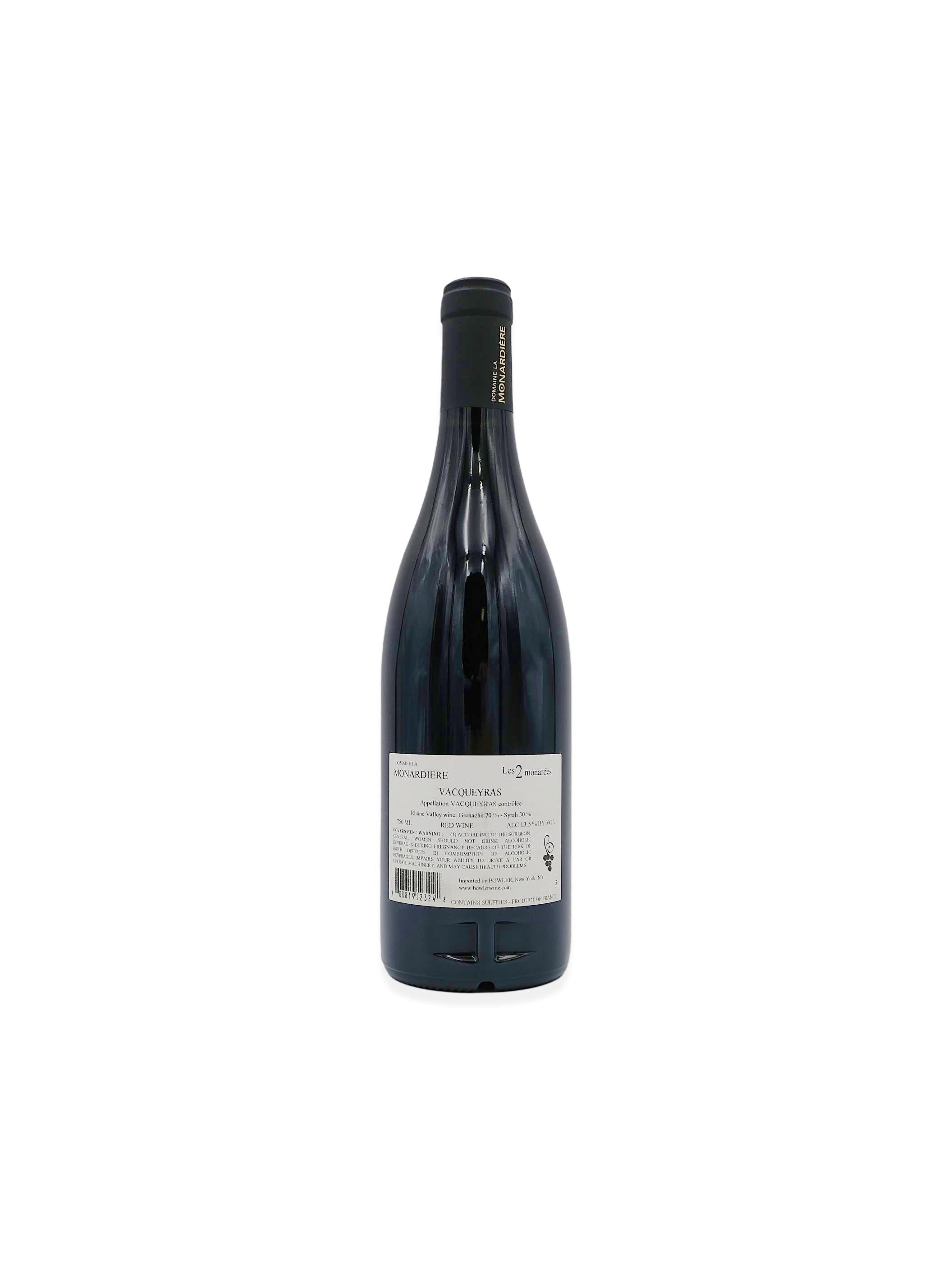 2022 Domaine La Monardière Vacqueyras Les 2 Monardes 750mL
