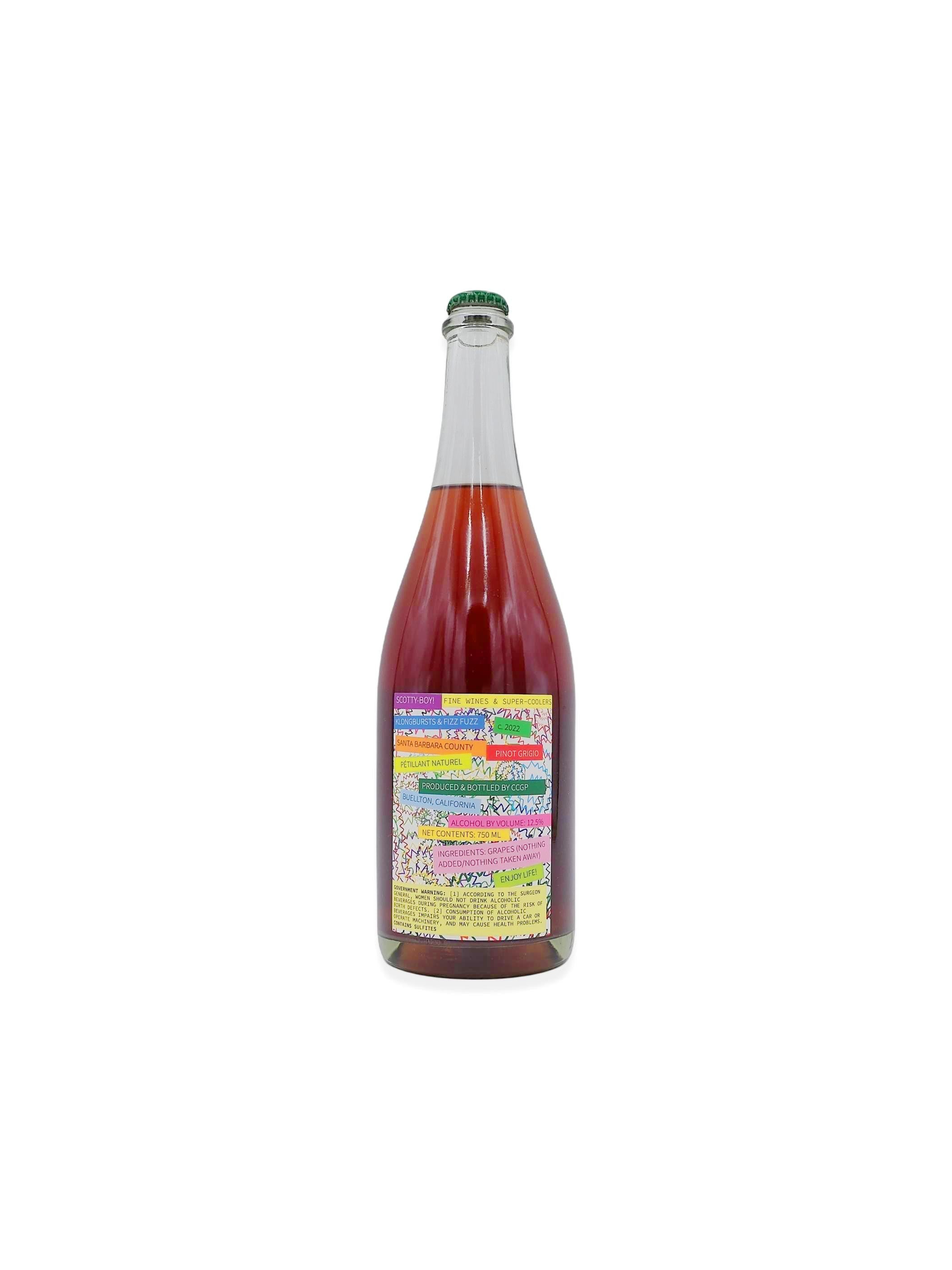 2022 Scotty-Boy! 'Klongbursts & Fizz Fuzz' Pet Nat 750mL