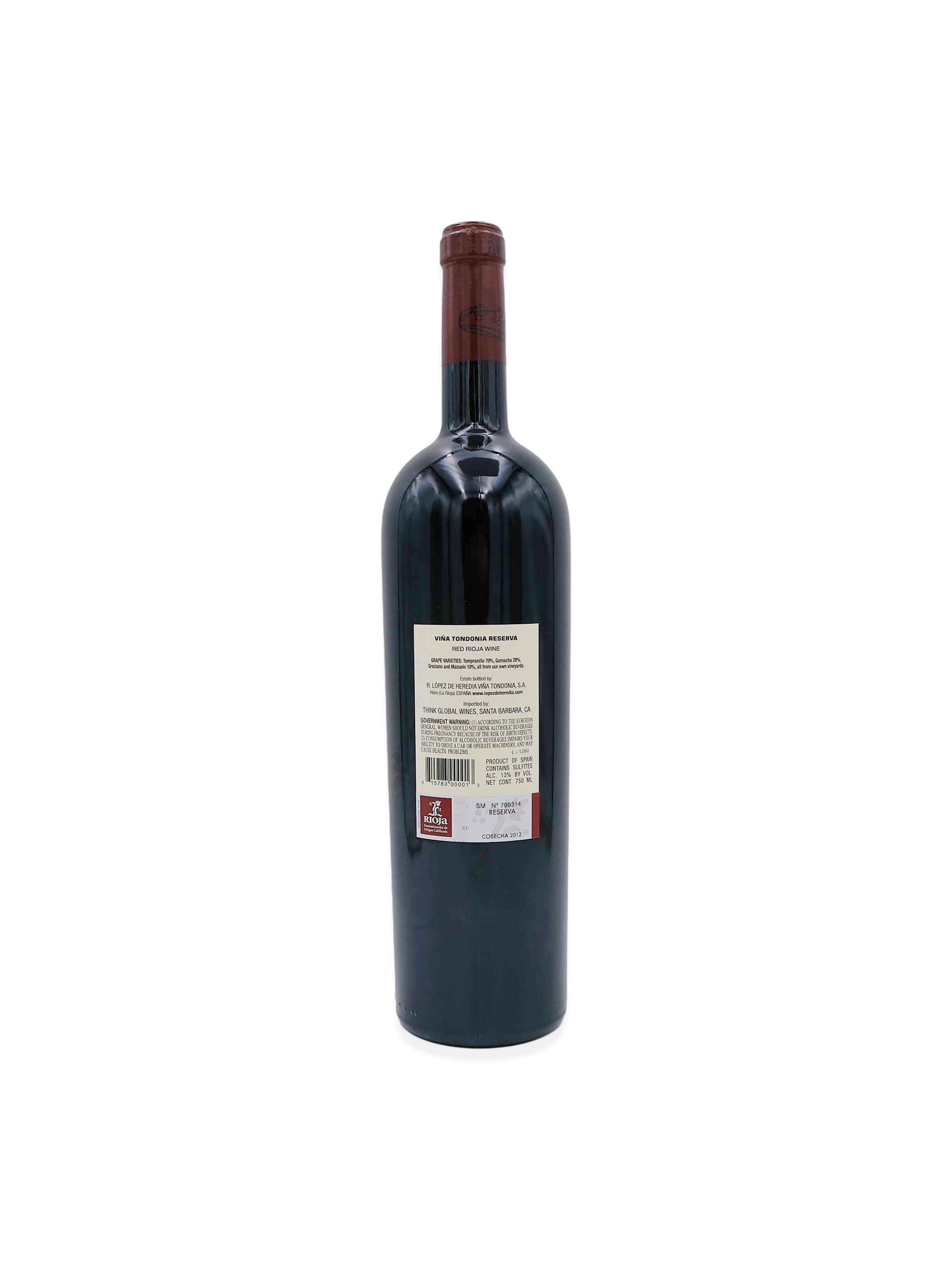 2012 R. Lopez de Heredia Viña Tondonia Reserva 1500mL