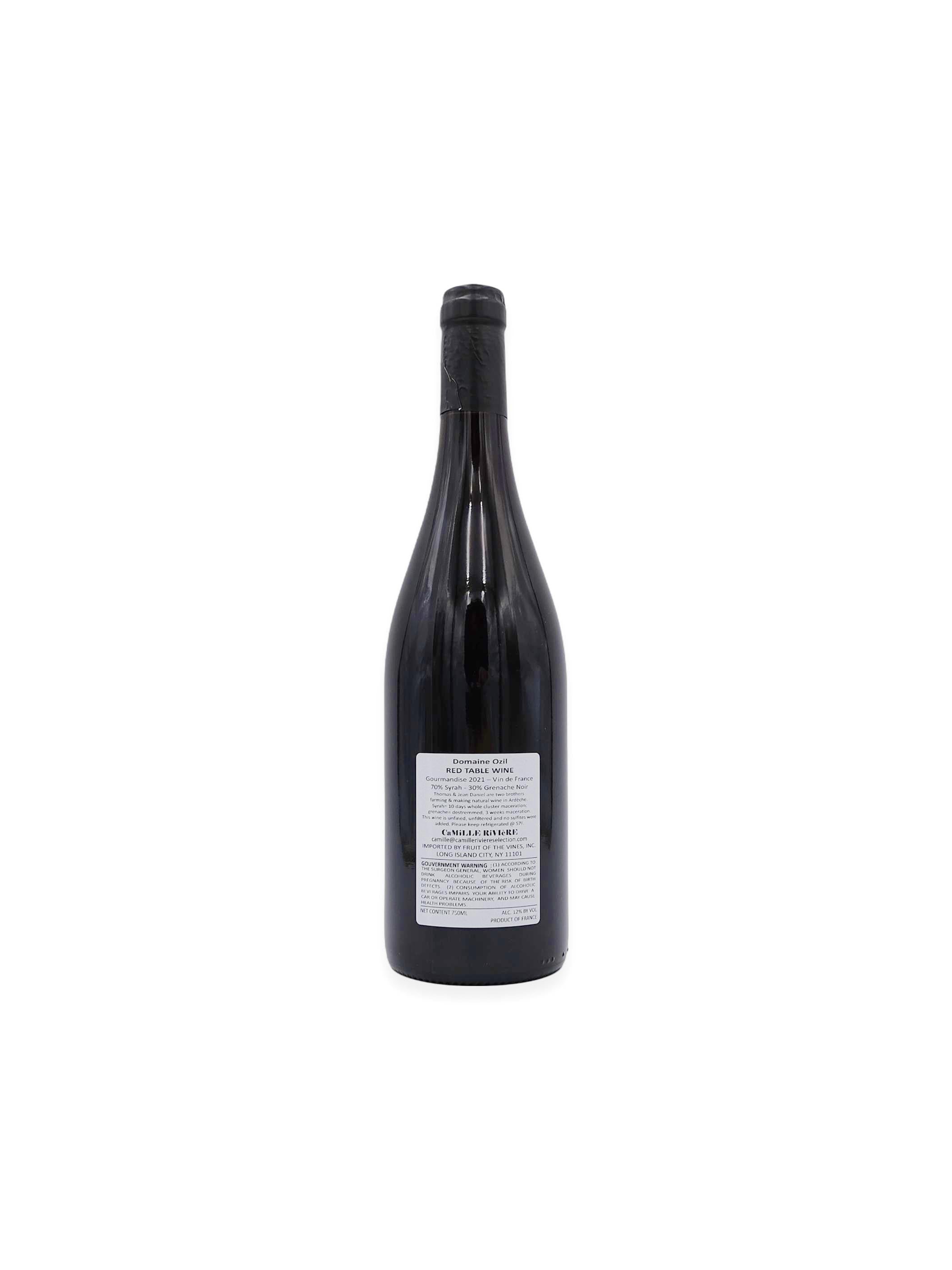2021 Domaine Ozil Gourmandise Grenache/Syrah 750mL