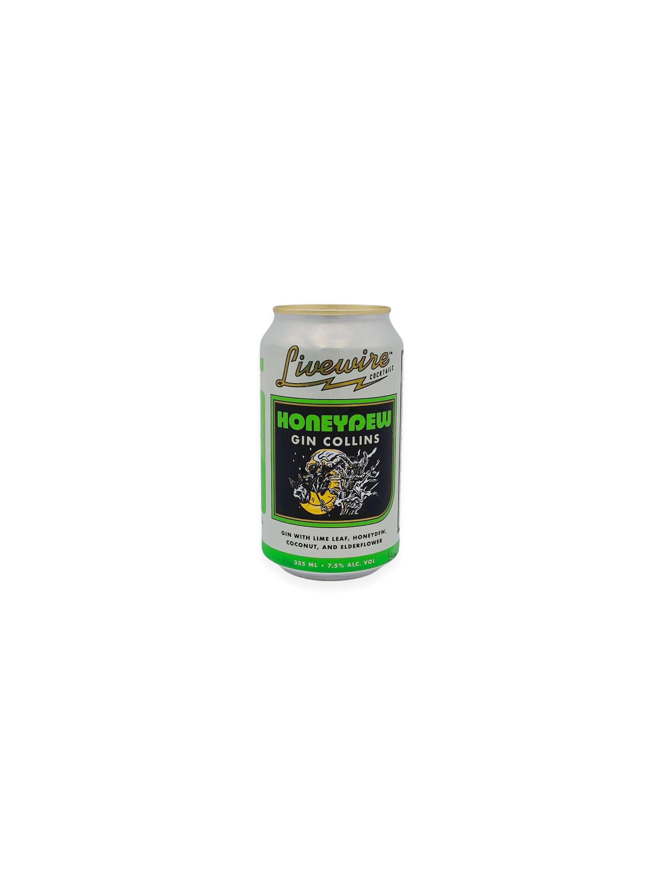 Livewire Honeydew Gin Collins 12oz