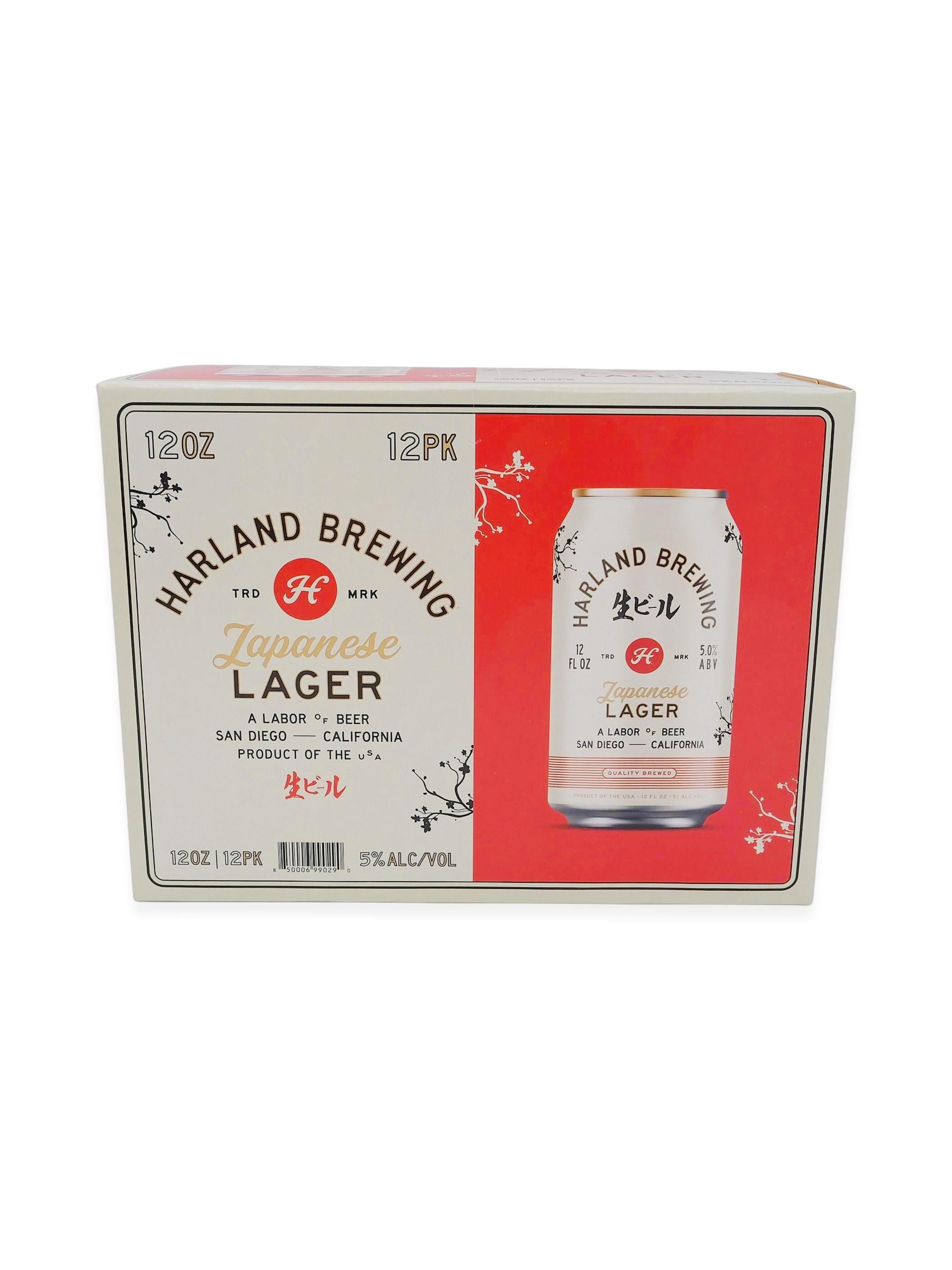Harland Brewing Japanese Lager 12oz 12pk