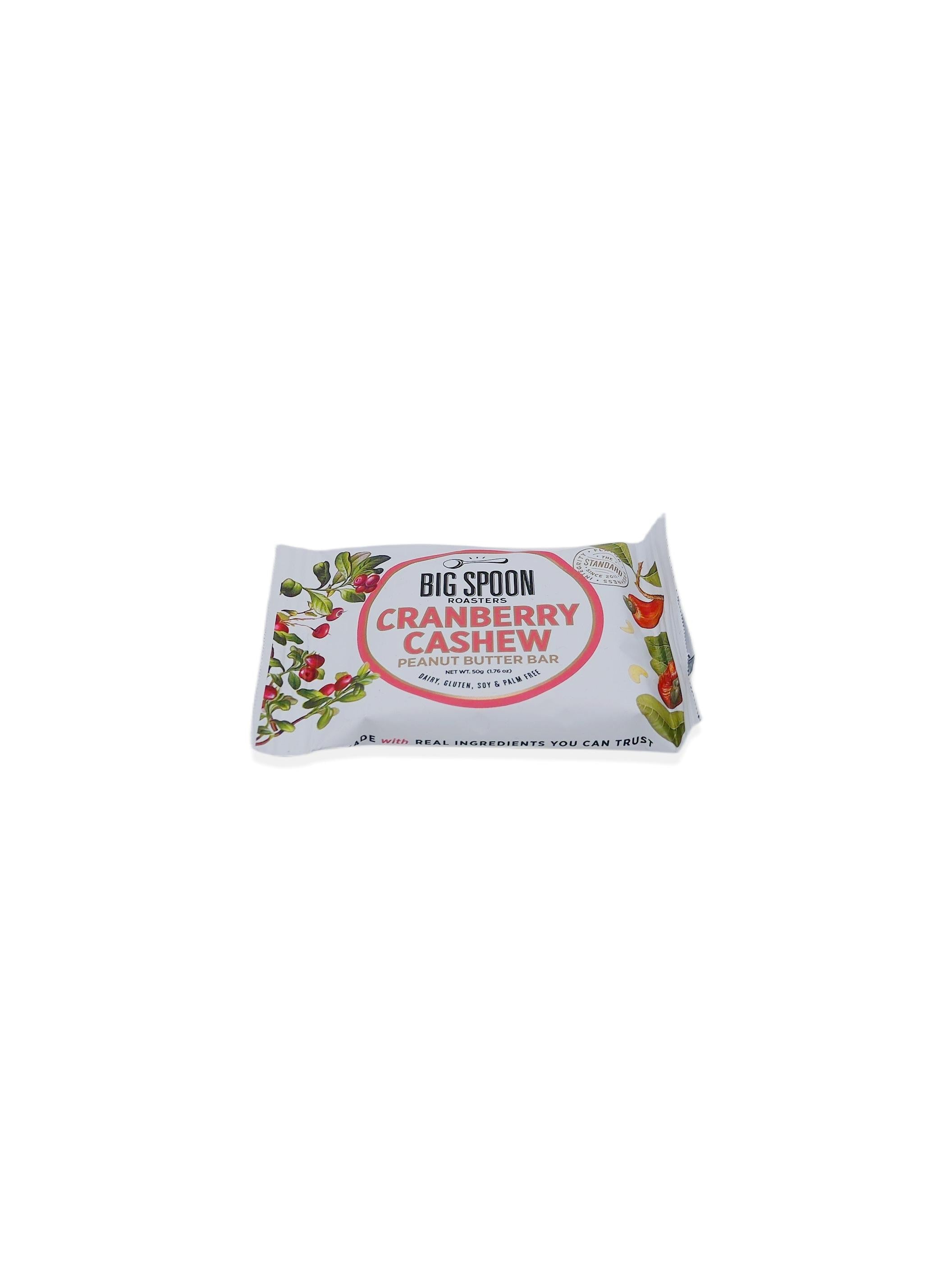 Big Spoon Cranberry Cashew Nut Butter Bar 50g