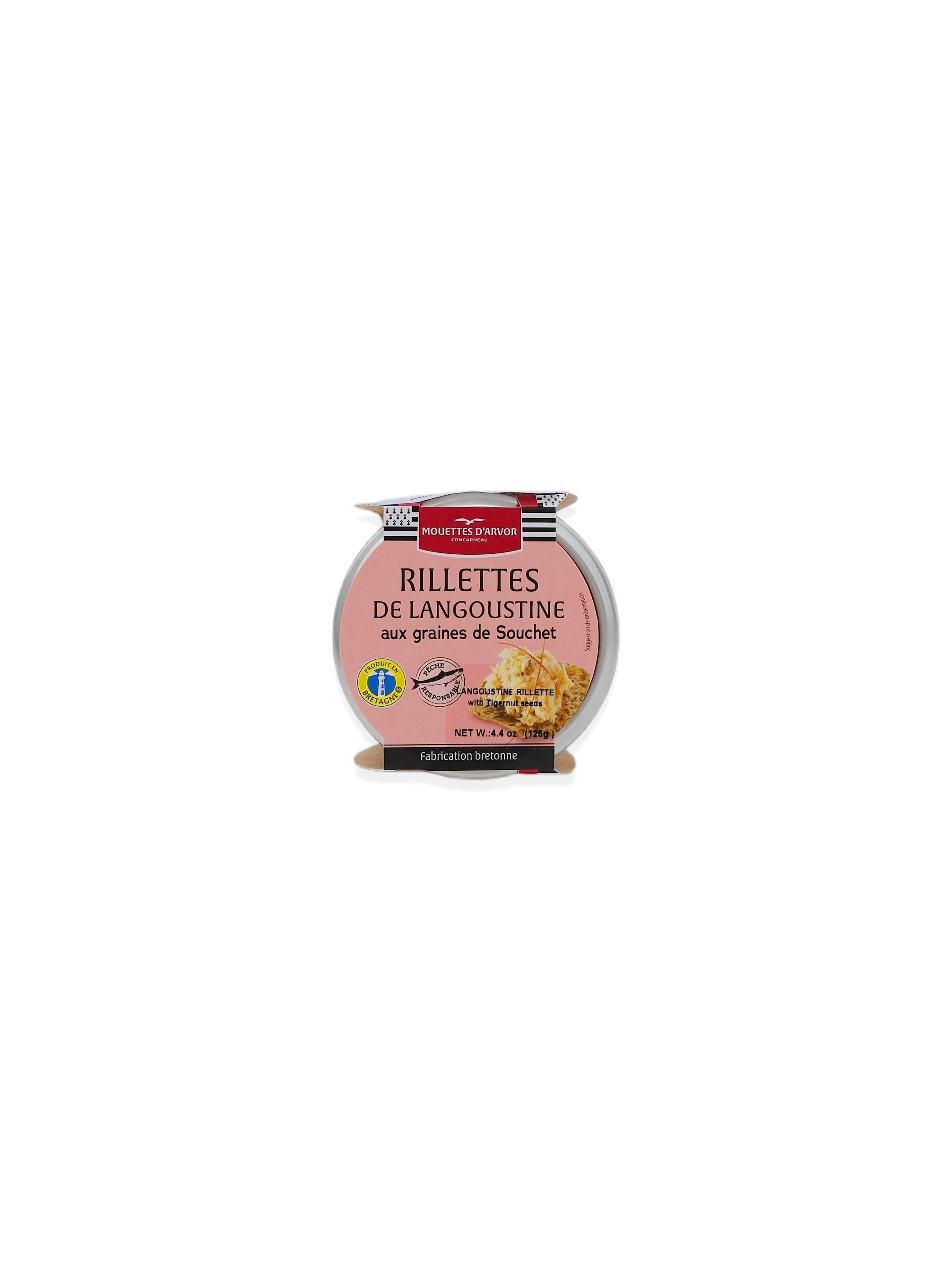 Les Mouettes d'Arvor Rillette Langoustines with Tigernuts 125g