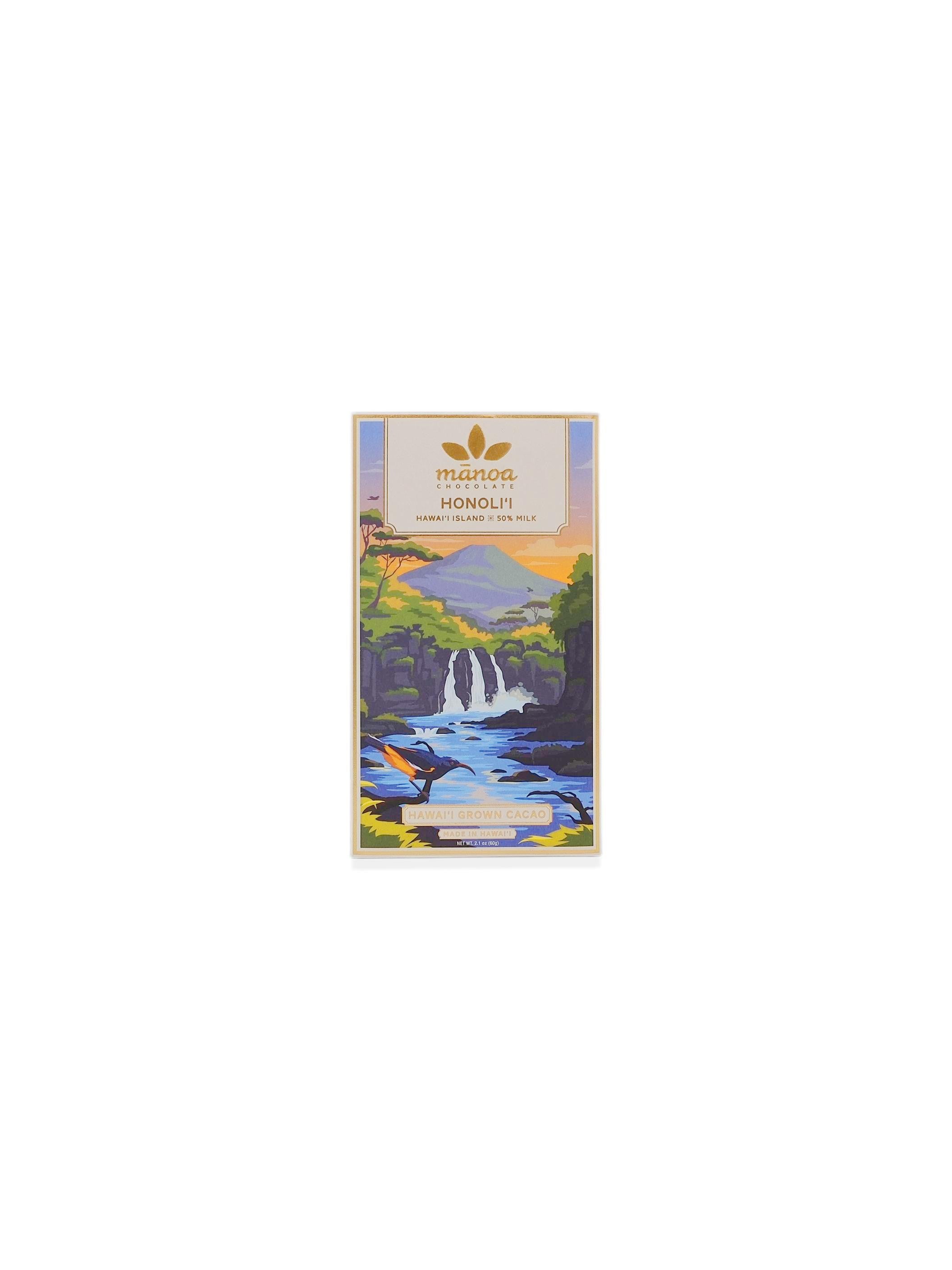 Manoa Honoli'i Hawaii Island 50% Milk Chocolate Bar 60g/2.1oz