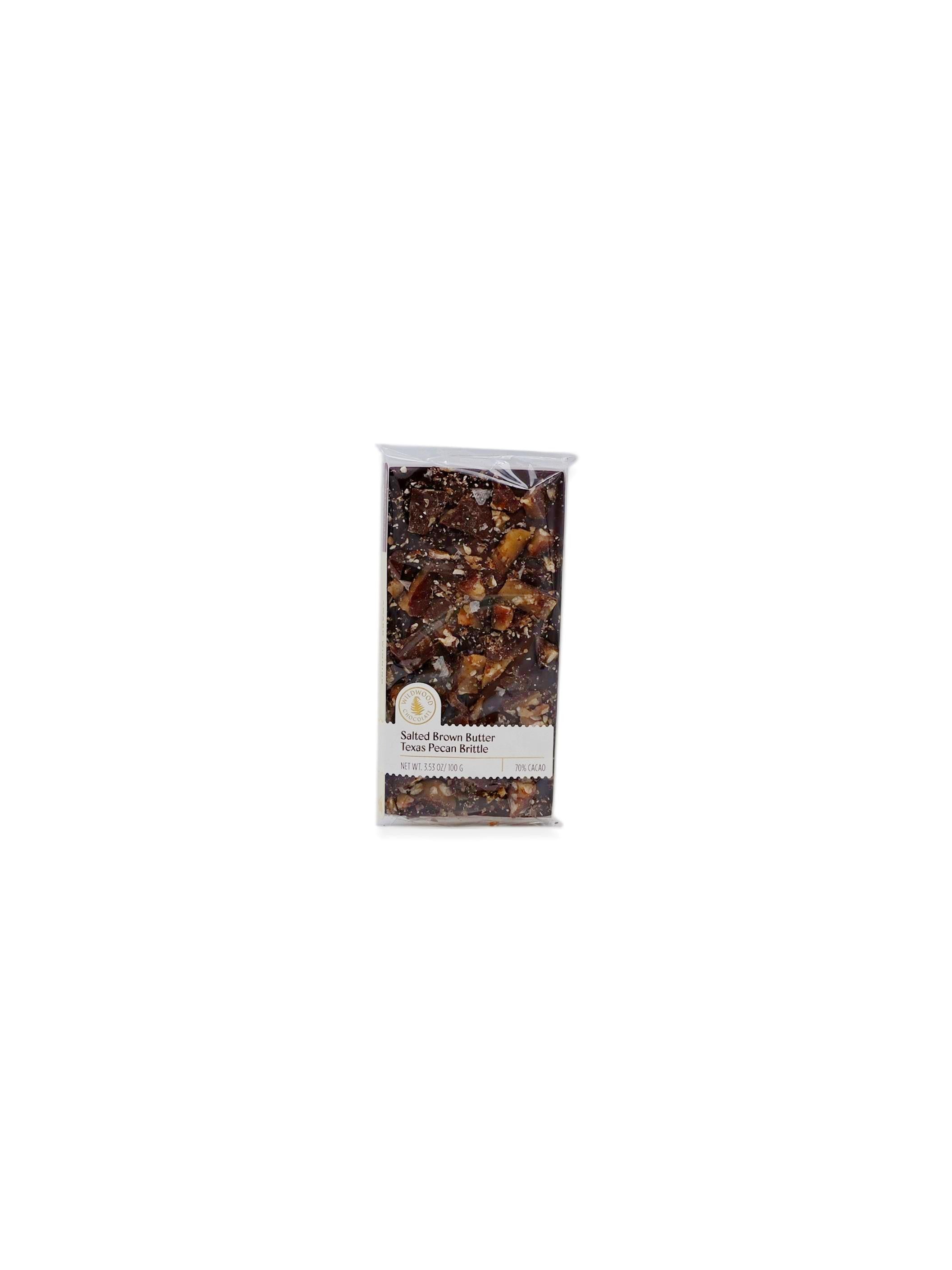 Wildwood Chocolate Salted Brown Butter Texas Pecan Brittle 3.53oz/100g