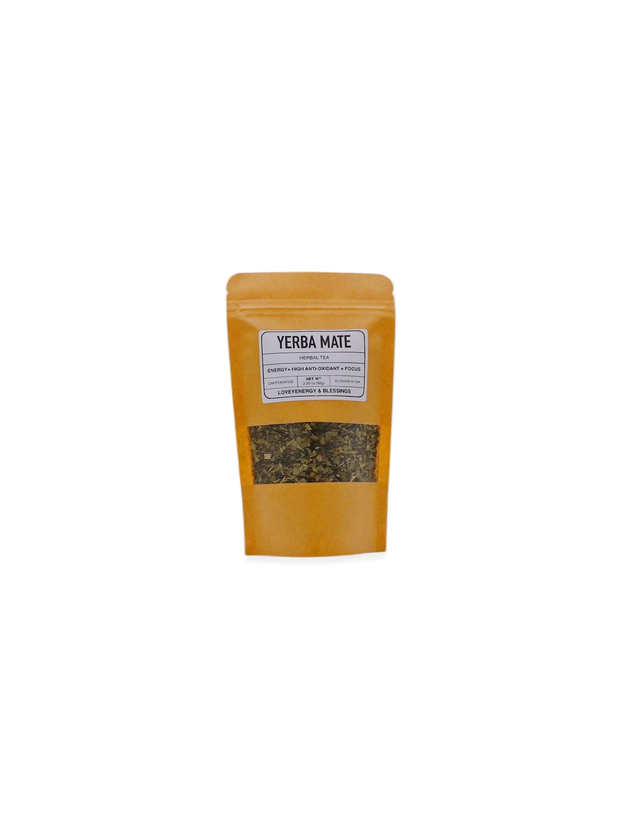 LoveyEnergy & Blessings 'Yerba Mate' - High Anti-Oxidant Loose Leaf Herbal Tea 3.20oz/92g