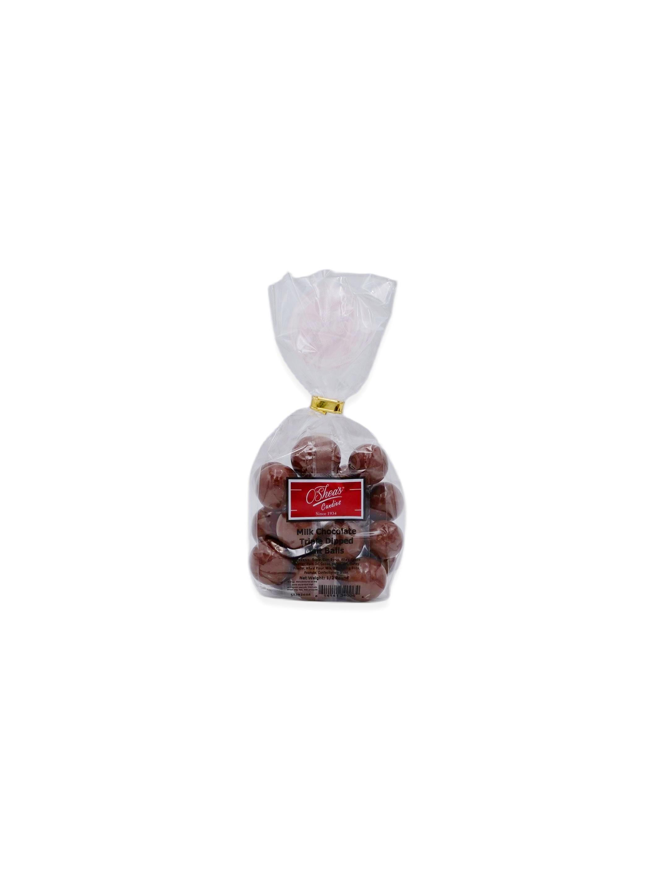O'Shea's Candies Sweet Shop Milk Chocolate Triple Dip Malt Balls 1/2lb
