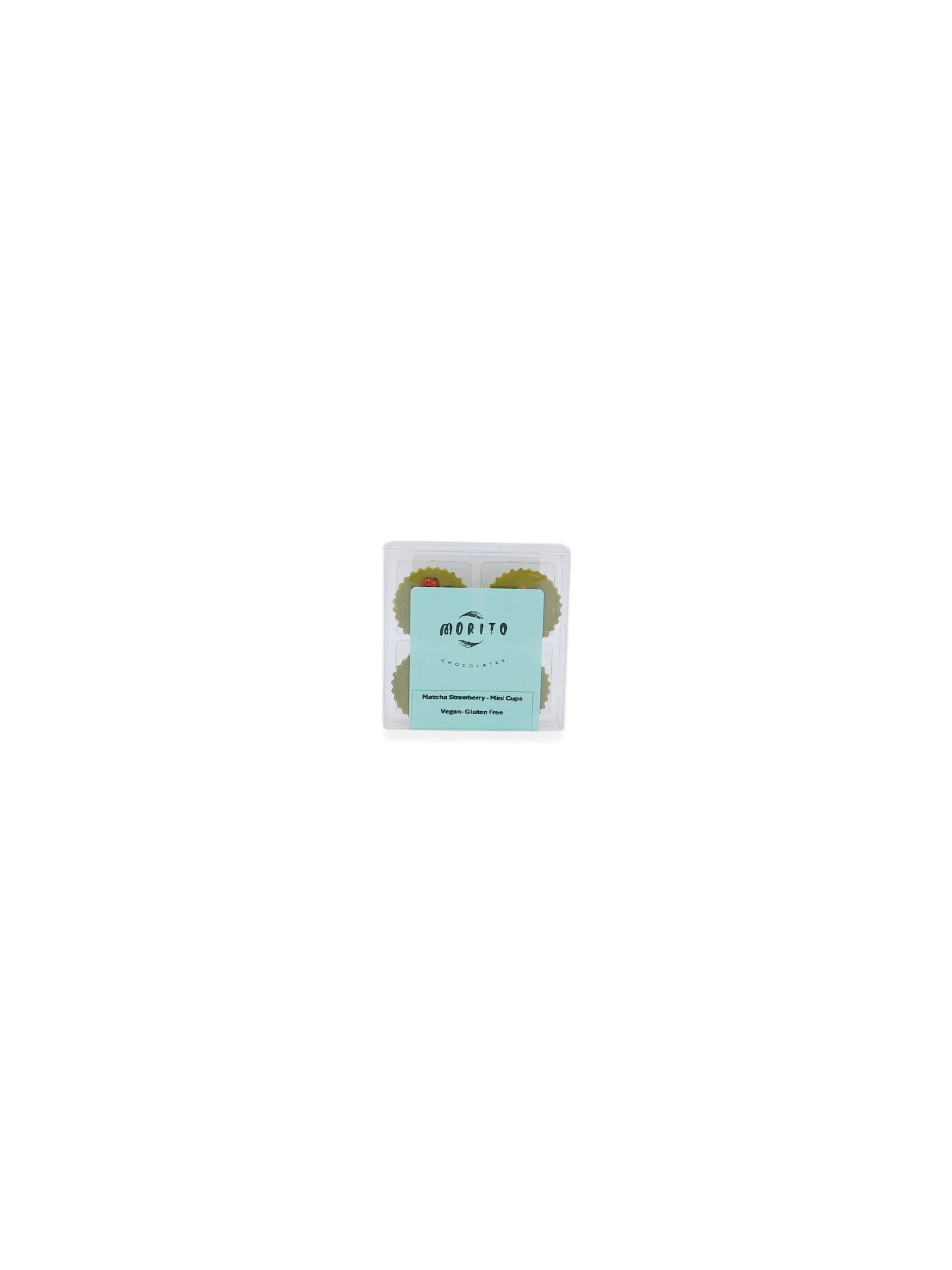 Morito Chocolates Matcha Strawberry Mini Cups 45g