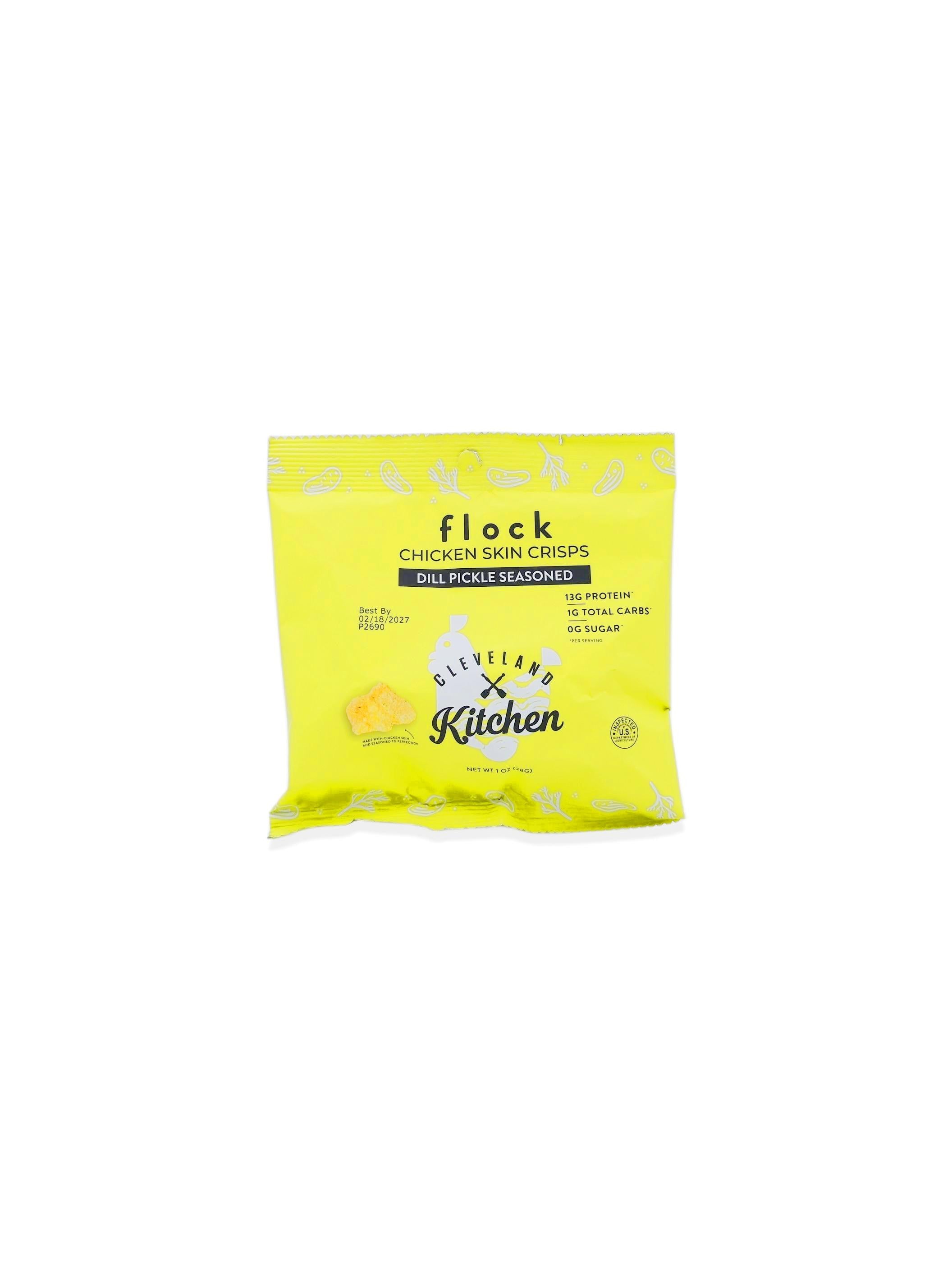 FLOCK Chicken Chips Dill Pickle 1oz/28g