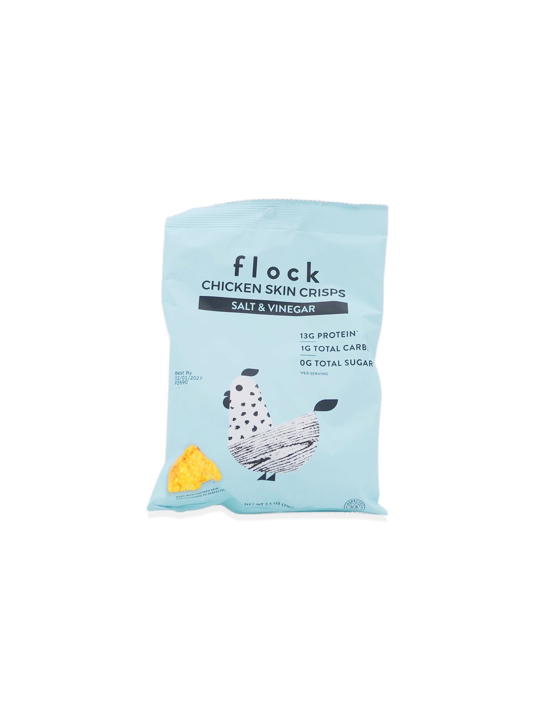 FLOCK Chicken Chips Salt & Vinegar 2.5oz/71g
