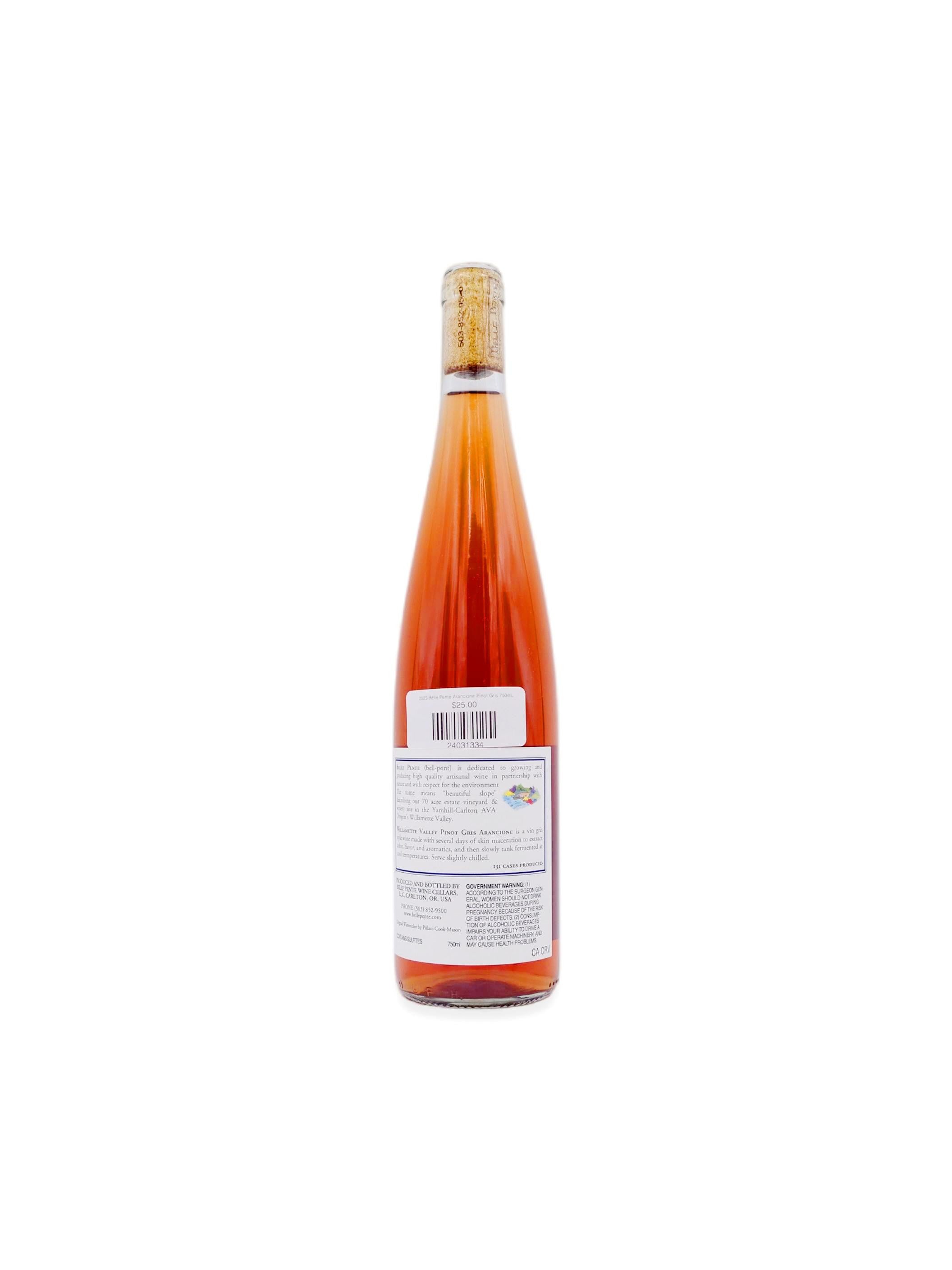 2023 Belle Pente Arancione Pinot Gris 750mL