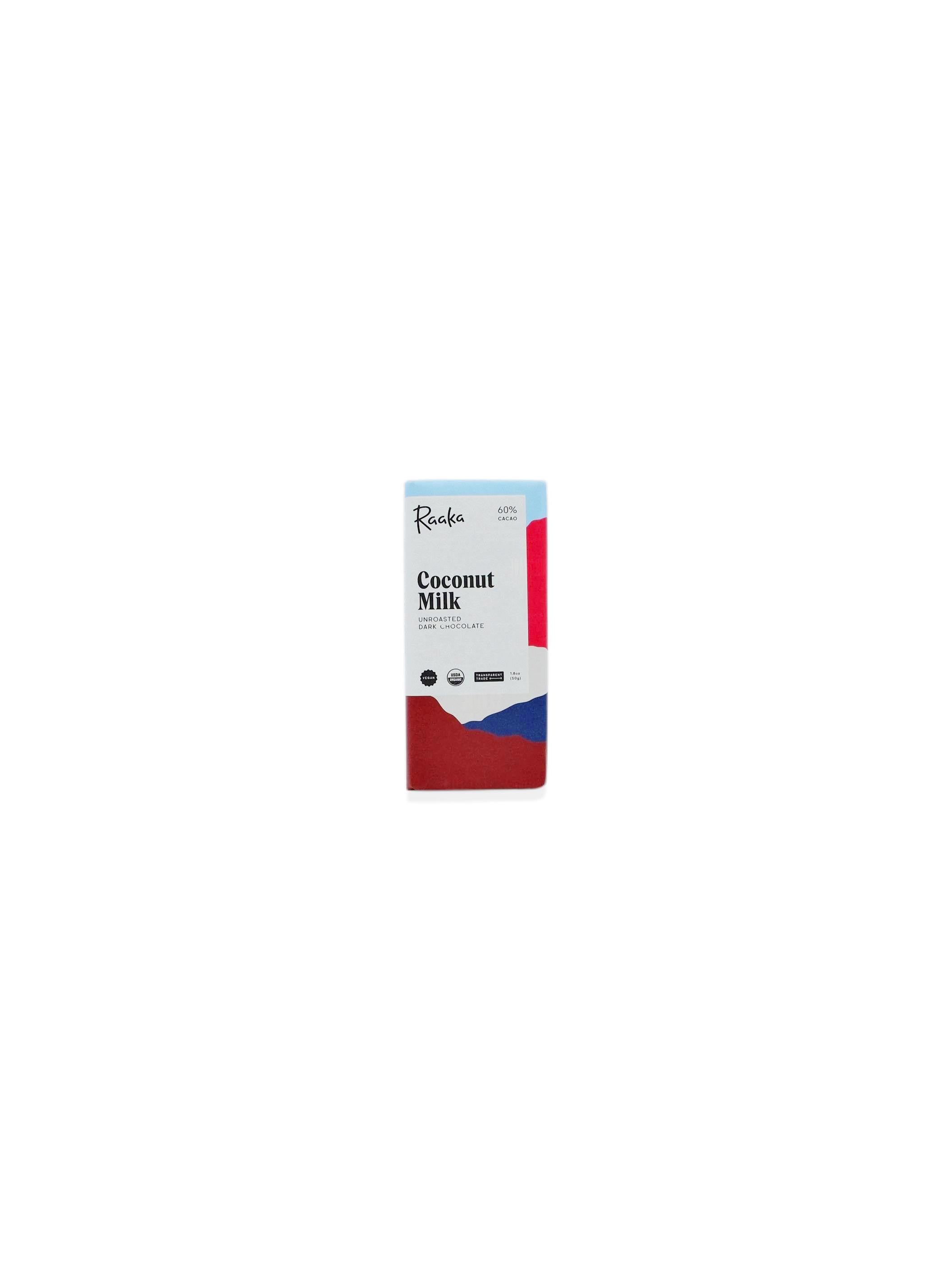Raaka Coconut Milk Chocolate Bar 60% 1.8oz
