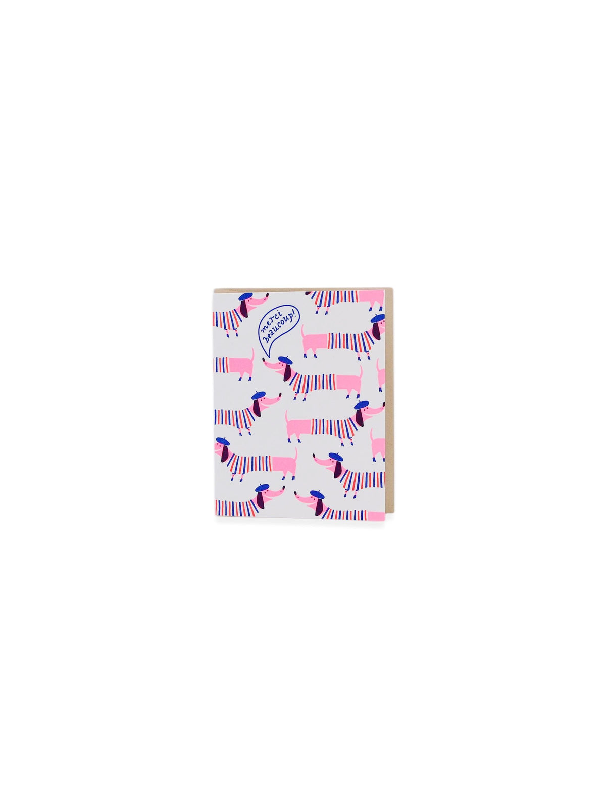 Merci Frenchie Egg Press Greeting Card