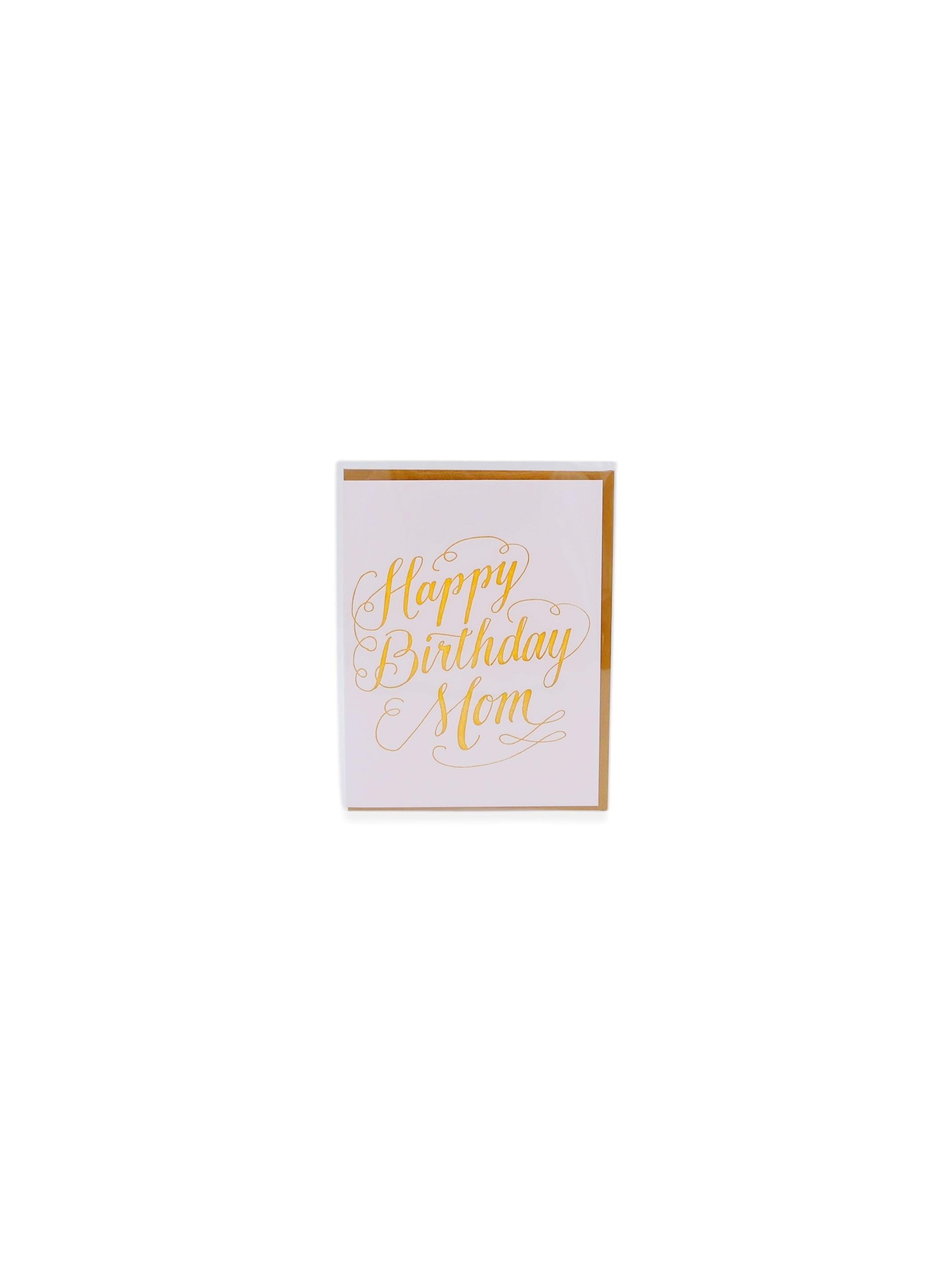 Letterpress Cards - Happy Birthday Mom