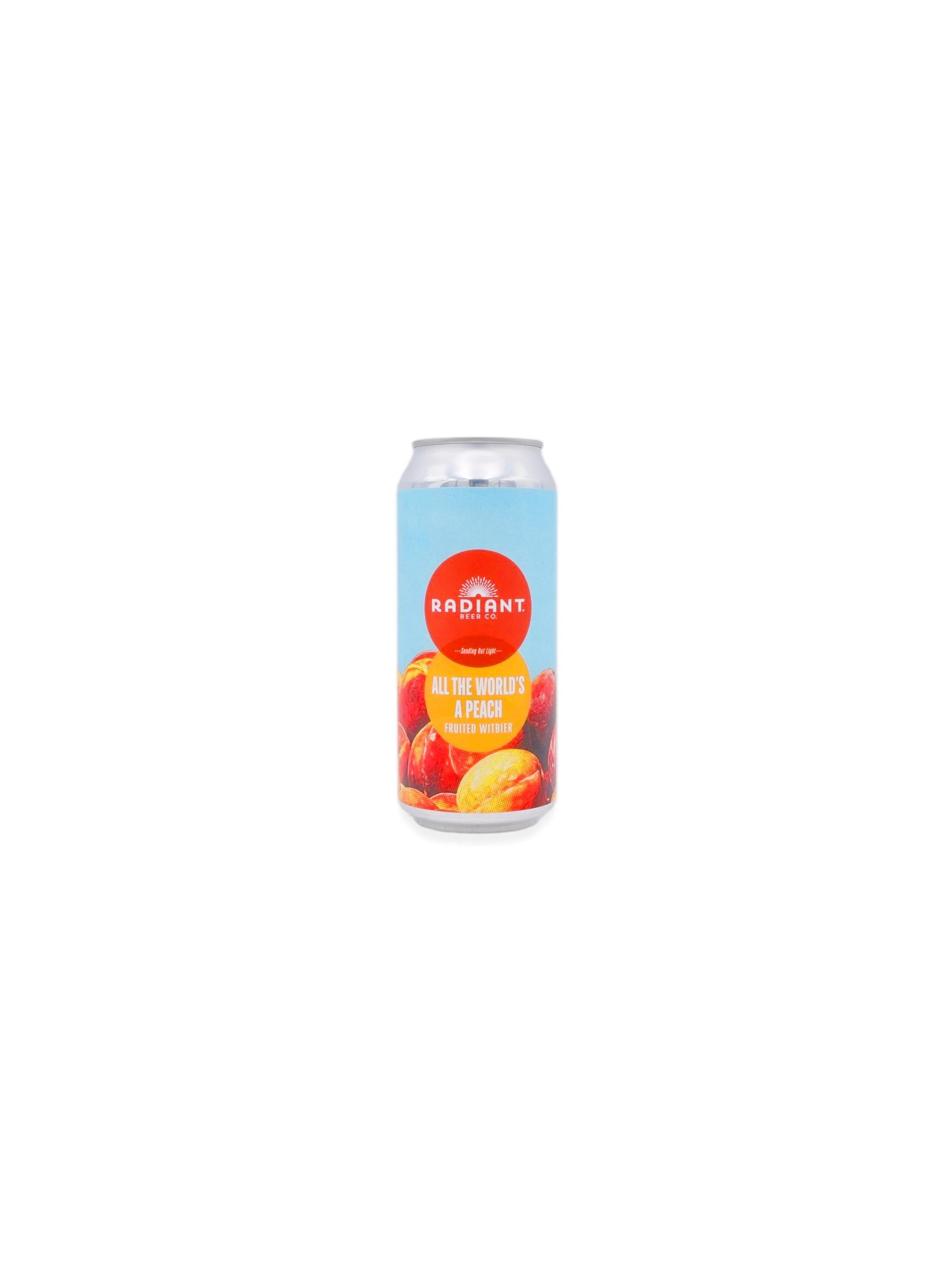 Radiant Beer Co. 'All the World's a Peach' Fruited Wit 16oz
