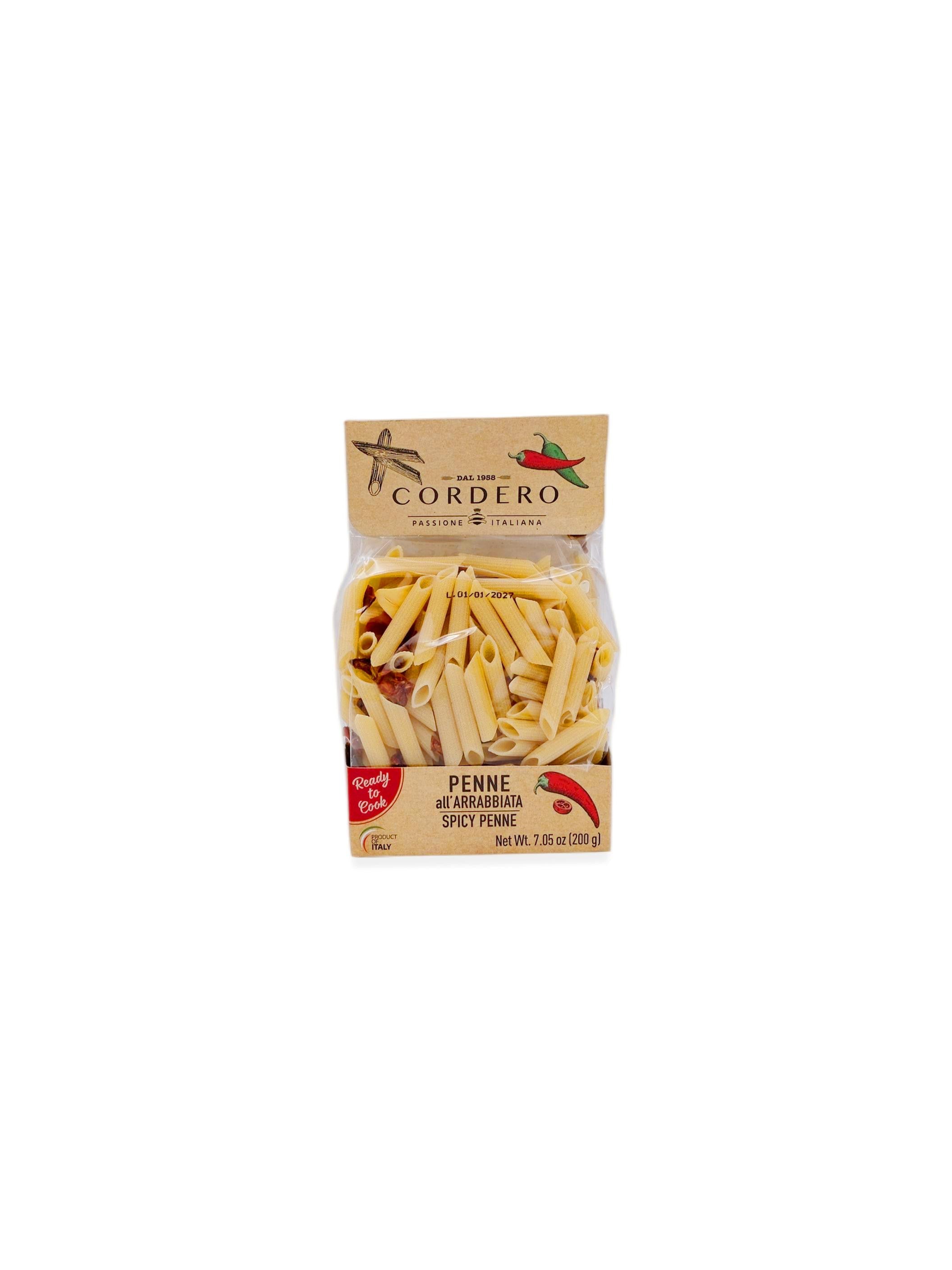 "Cordero" Penne All'Arrabbiata (Spicy Penne) 7.05oz/200g