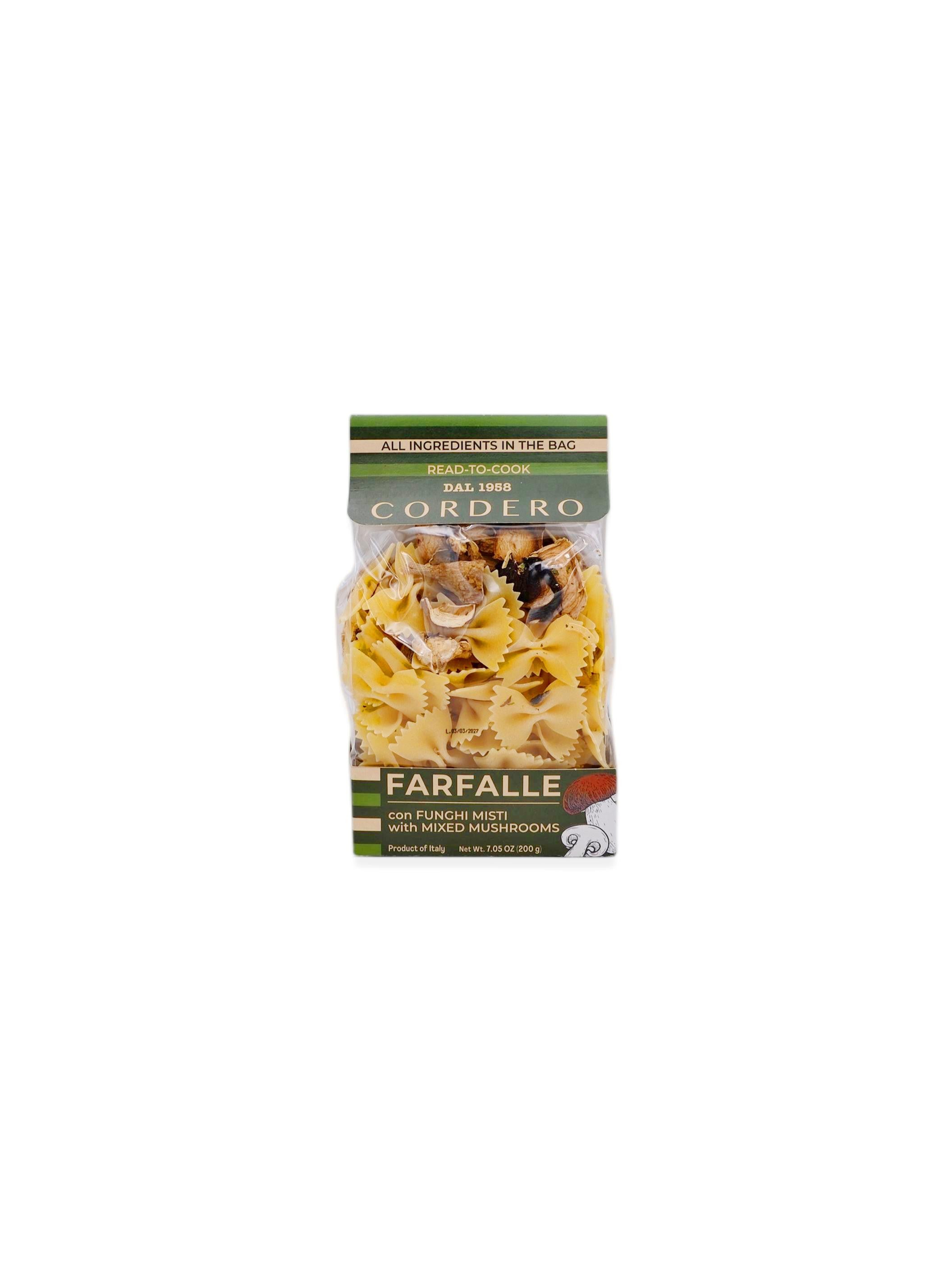 "Cordero" Farfalle with mixed Mushrooms 7.05oz/200g