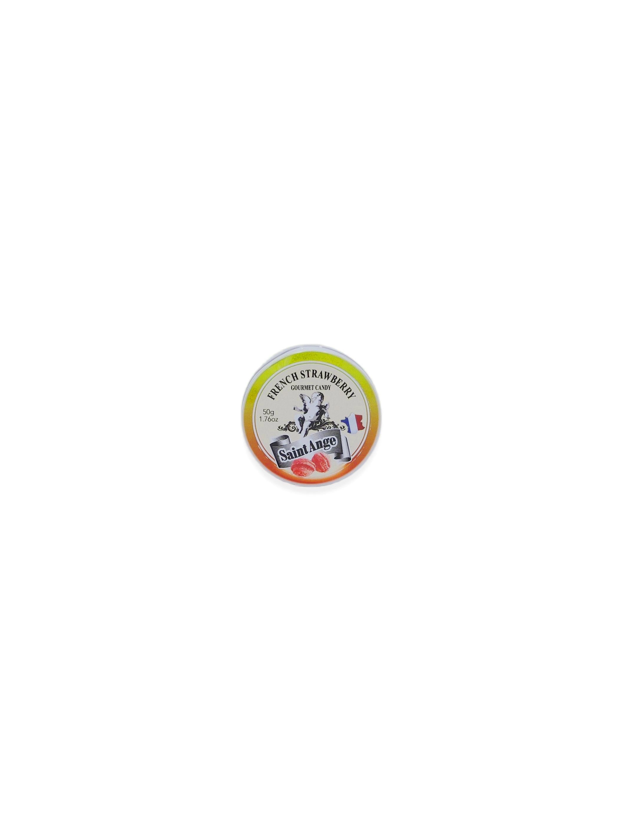 Bonbob USA France Saint Ange 'Strawberry' Gourmet Natural Candy Tin 1.76oz/50g