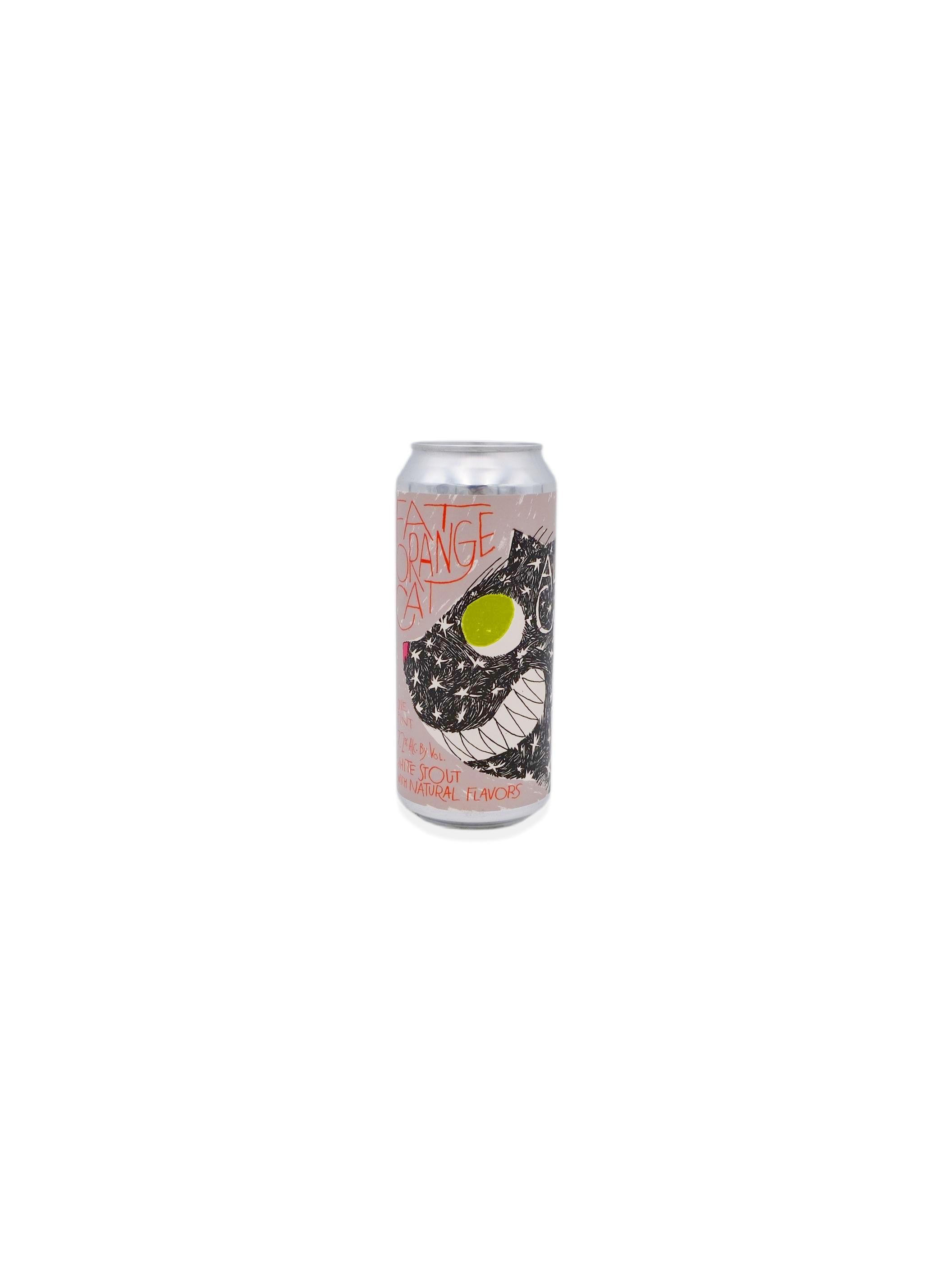 Fat Orange Cat All Cats are Grey in the Dark White Stout 16oz
