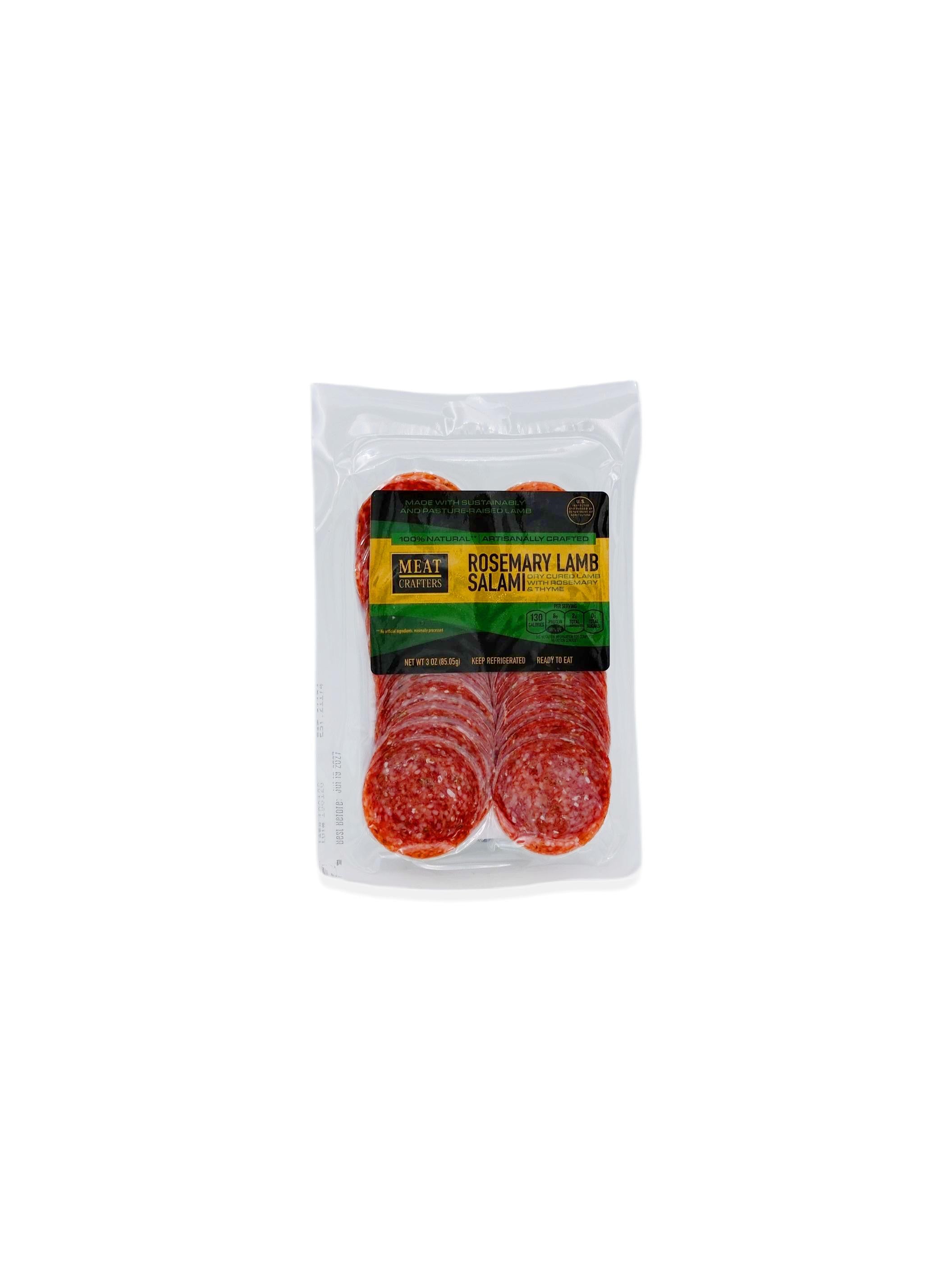 Meat Crafters Inc. Dry-Cured Lamb Salami With Rosemary & Garlic 3oz