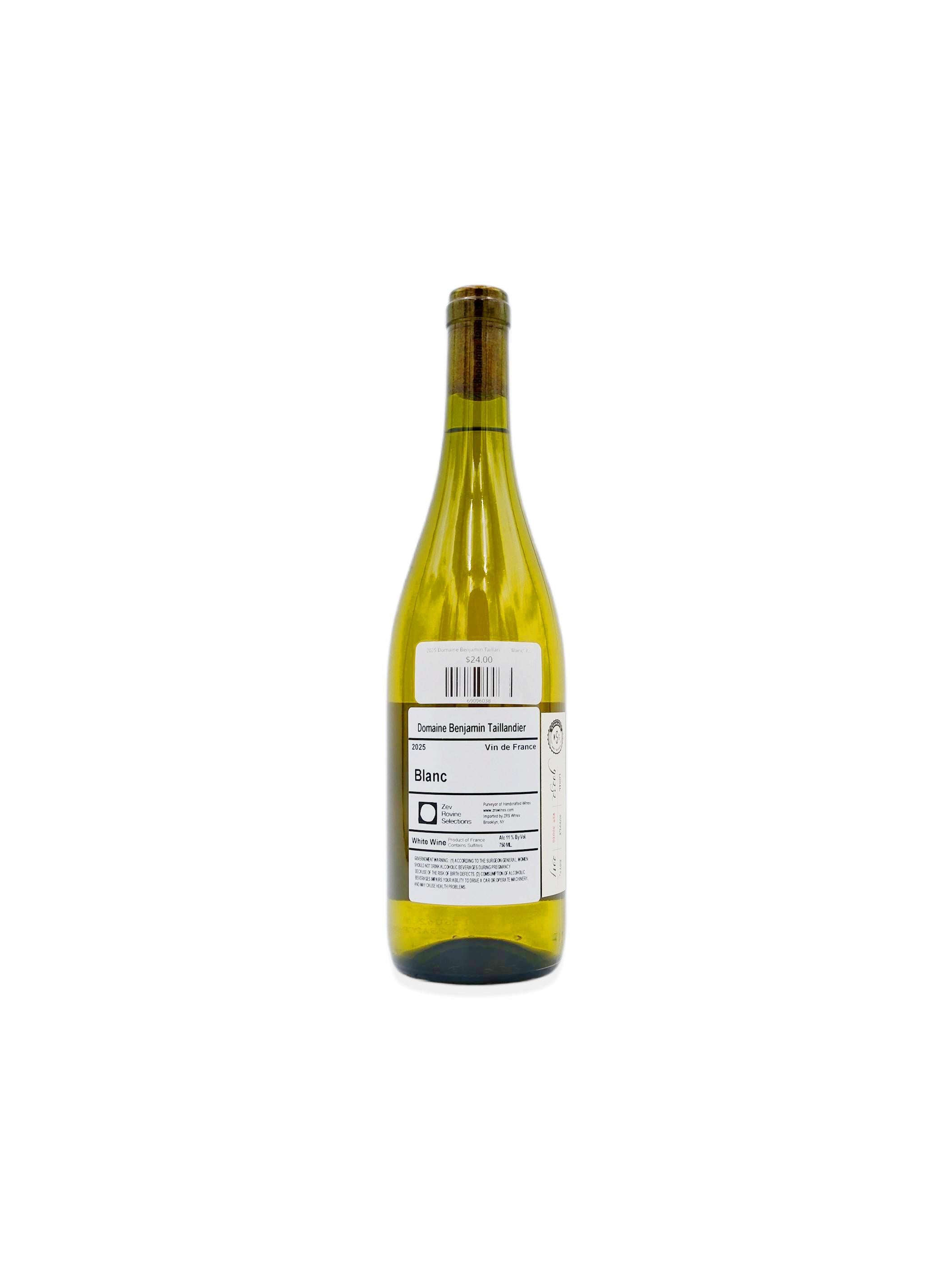 2025 Domaine Benjamin Taillandier 'Blanc' 750mL