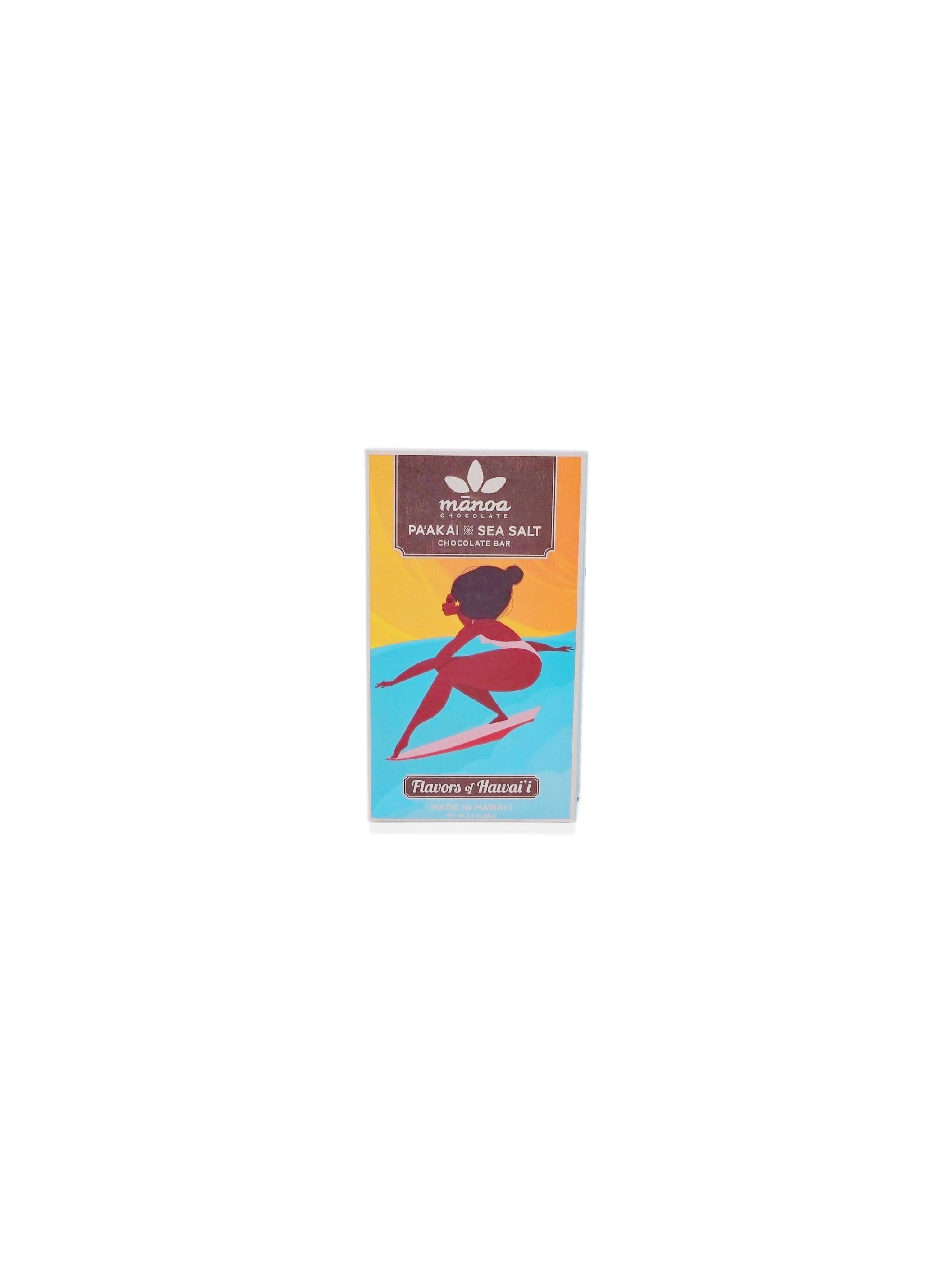 Manoa Paʻakai x Sea Salt Chocolate Dark Chocolate Bar 2.1oz/60g